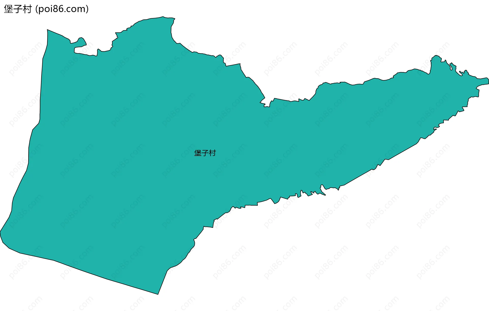 堡子村边界地图