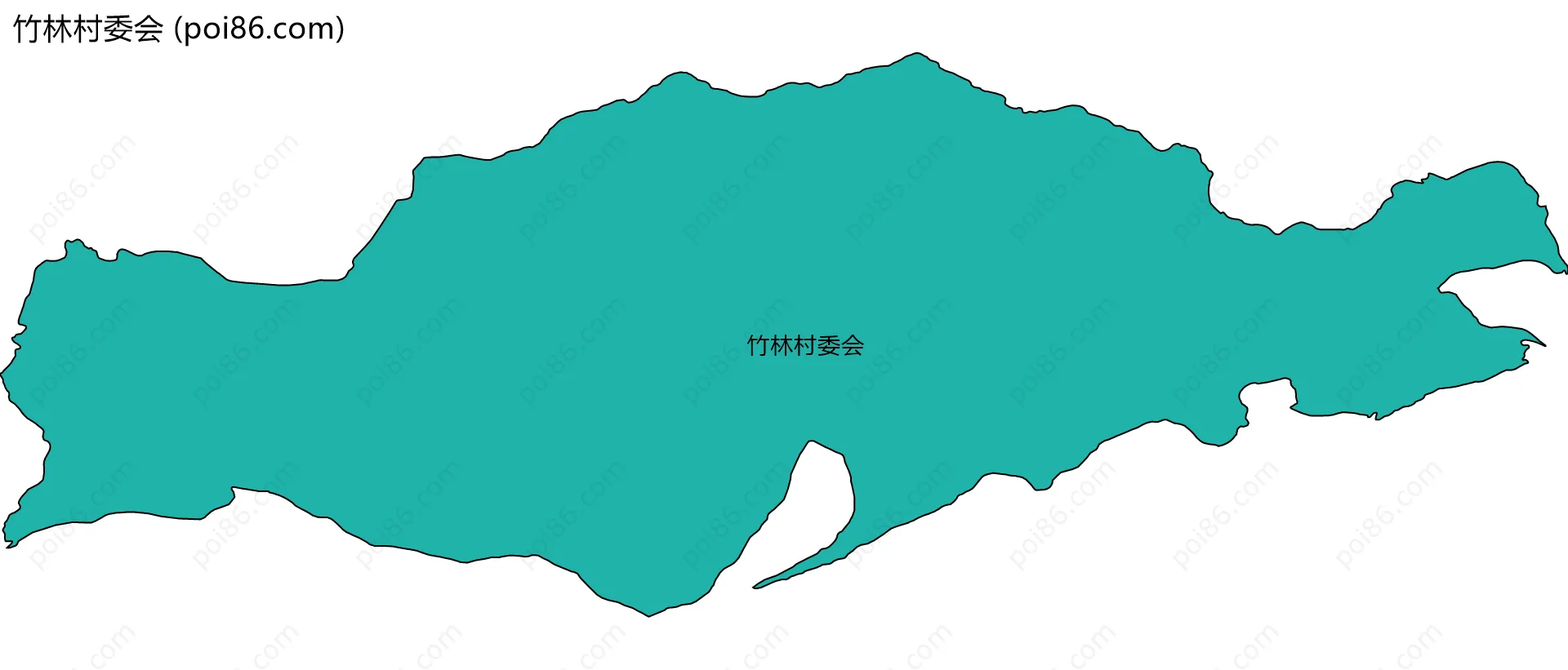 竹林村委会边界地图