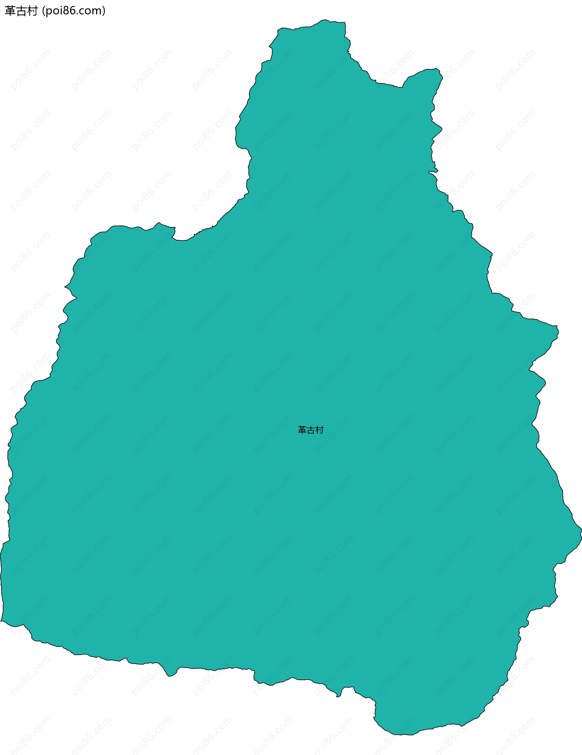 革古村边界地图