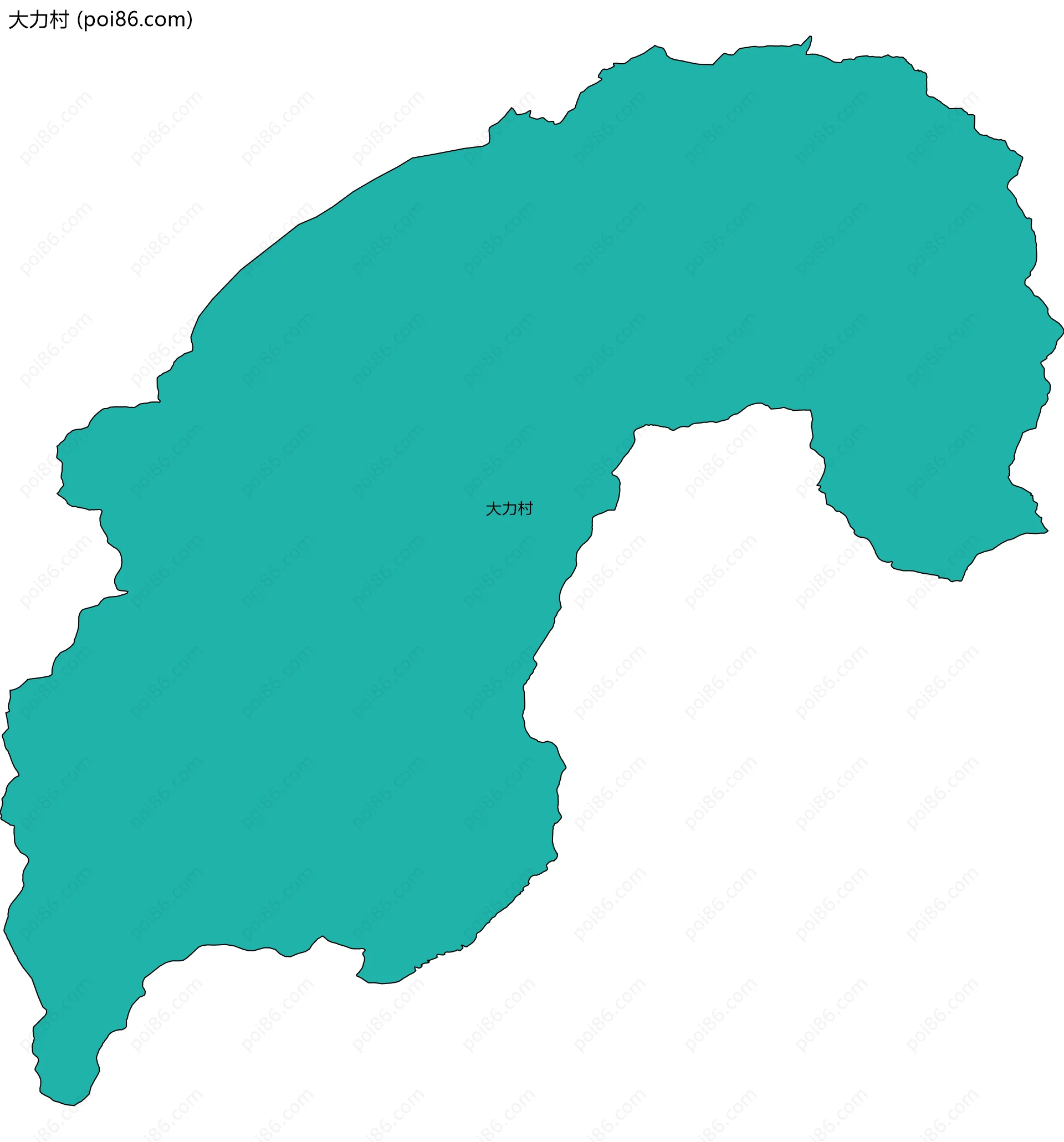 大力村边界地图