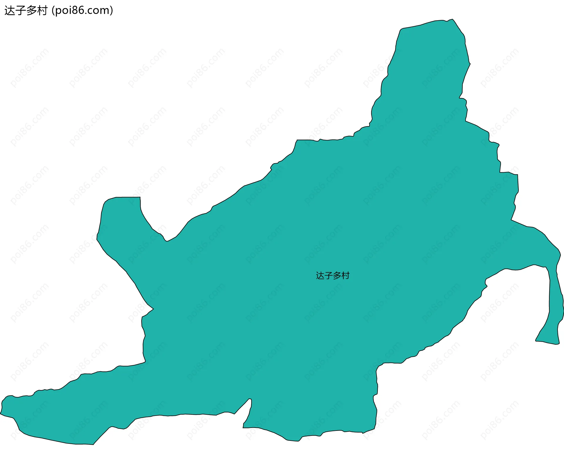 达子多村边界地图