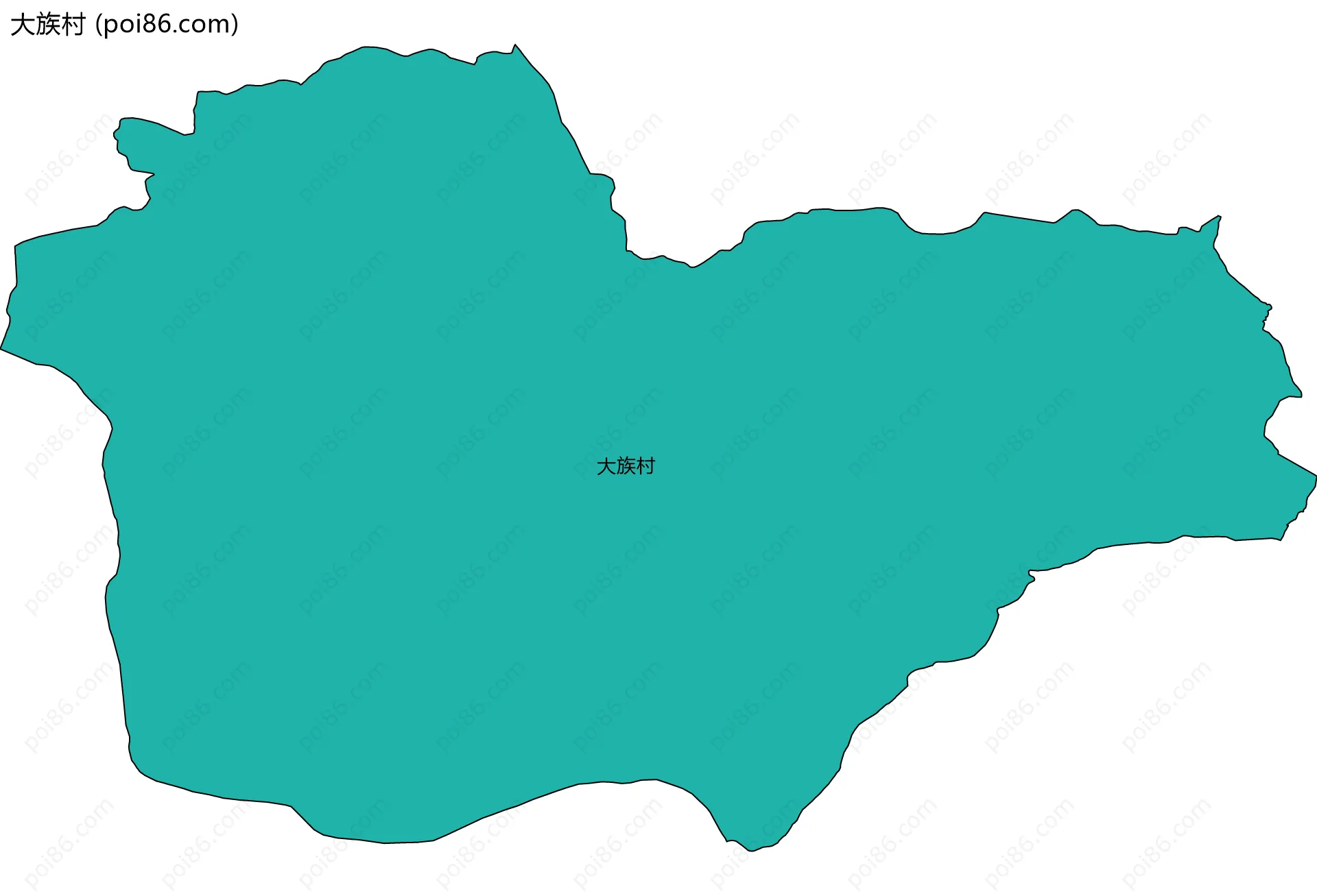 大族村边界地图