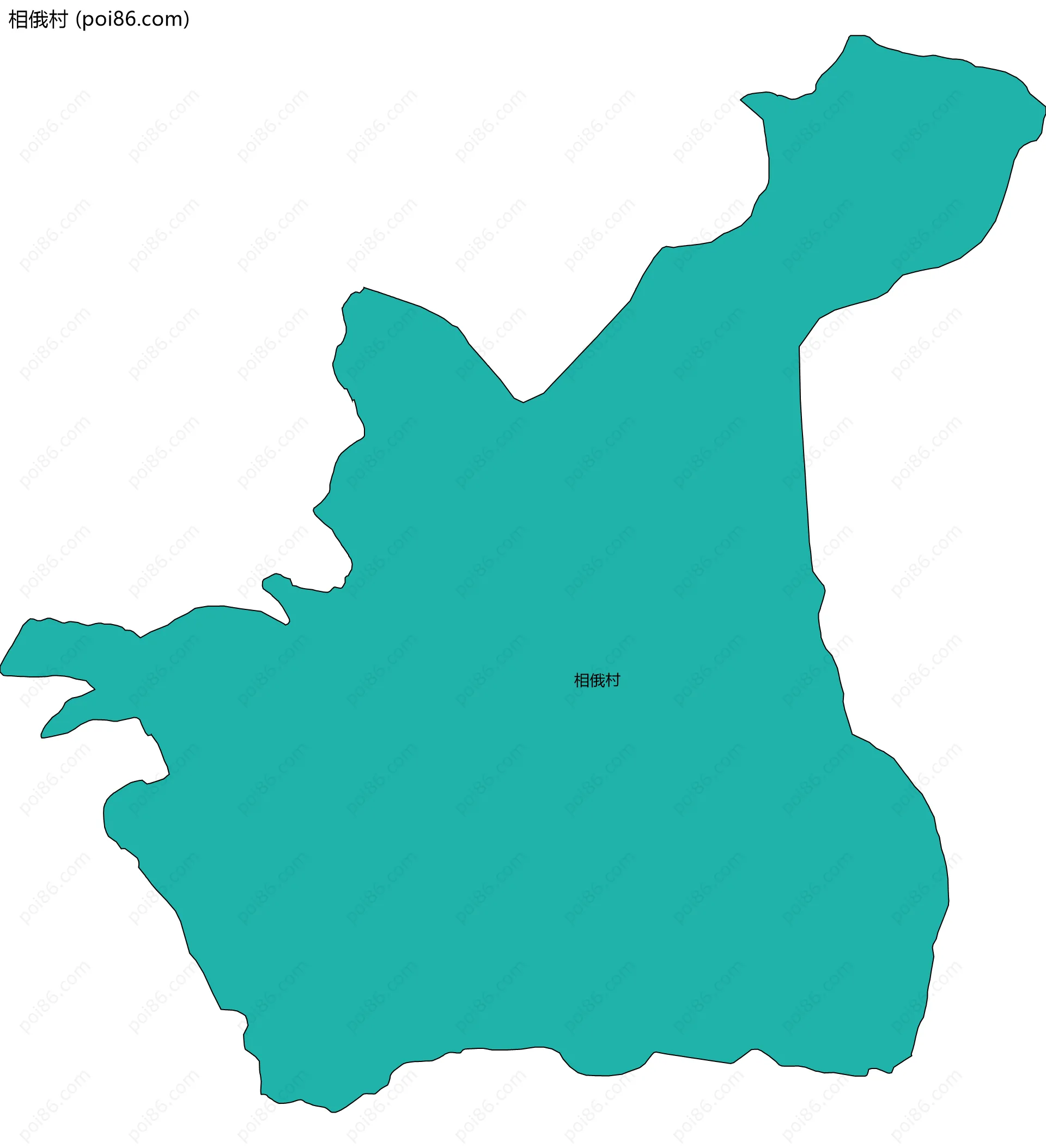 相俄村边界地图