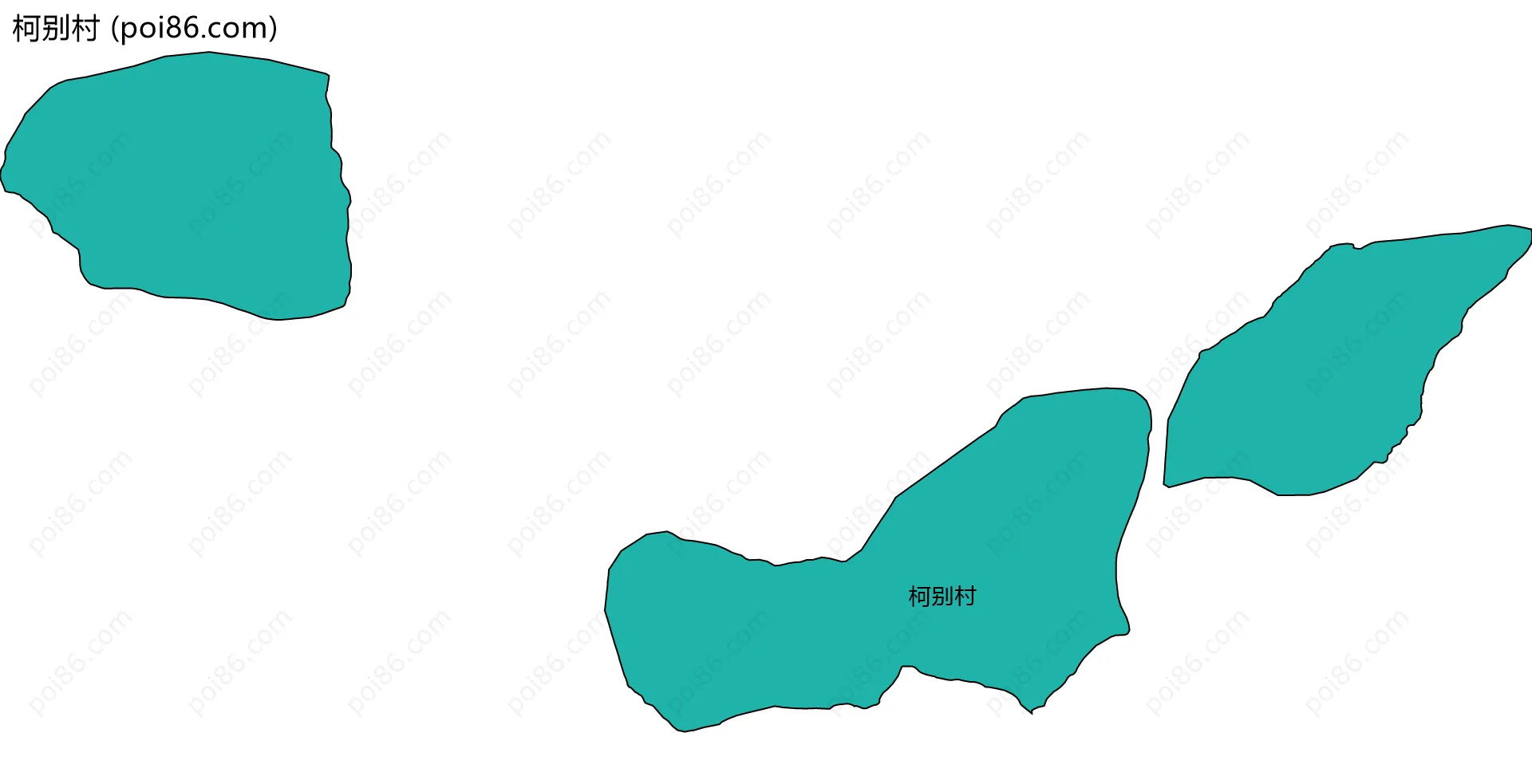 柯别村边界地图