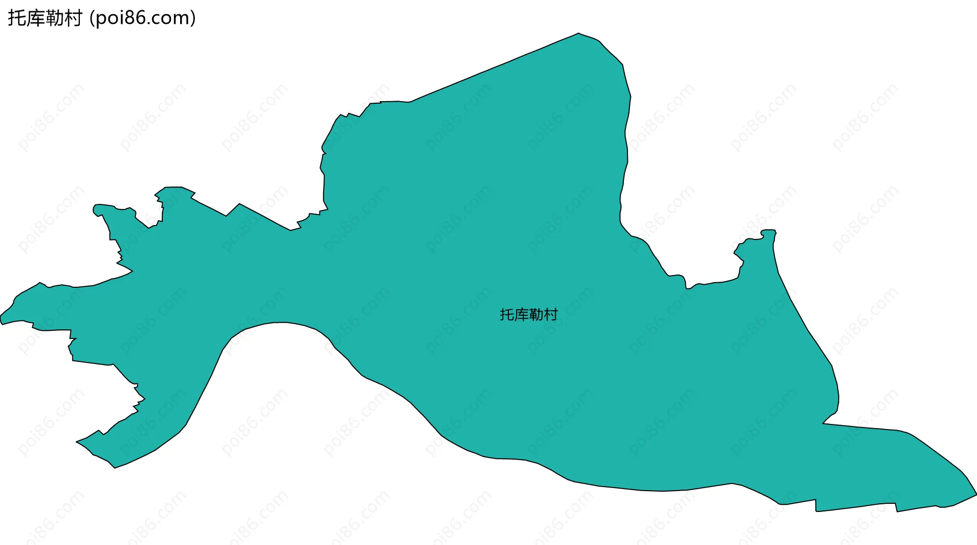 托库勒村边界地图