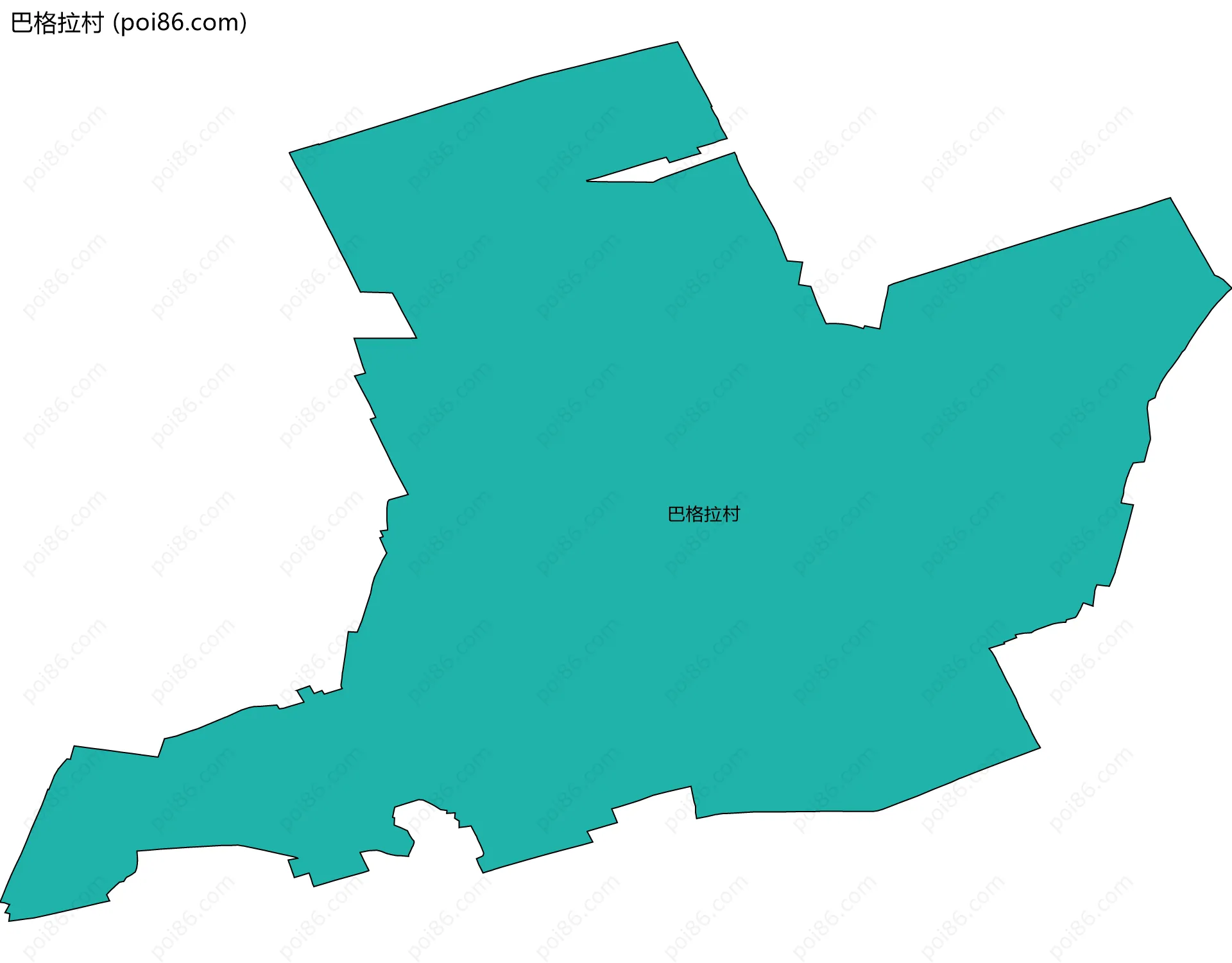巴格拉村边界地图