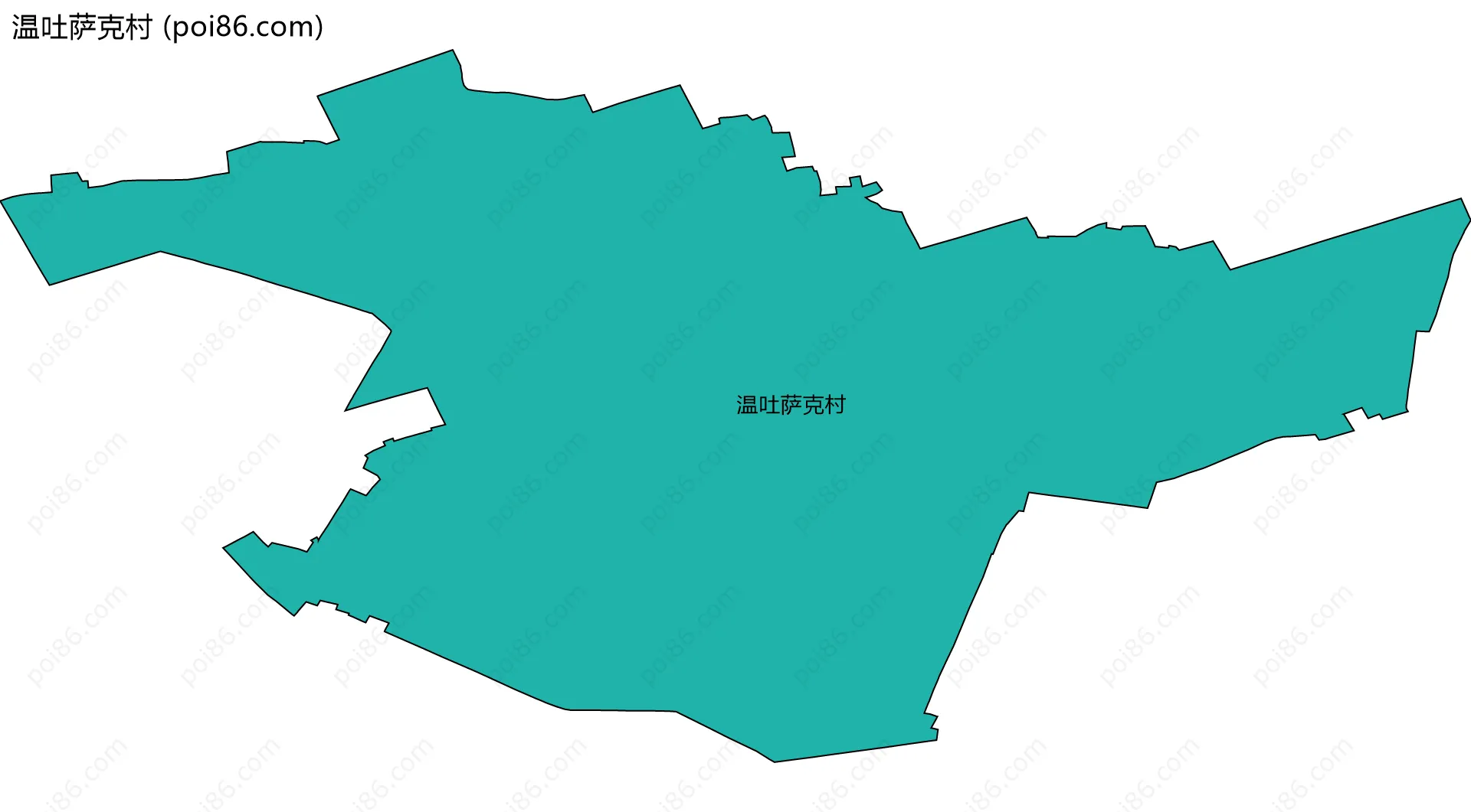 温吐萨克村边界地图