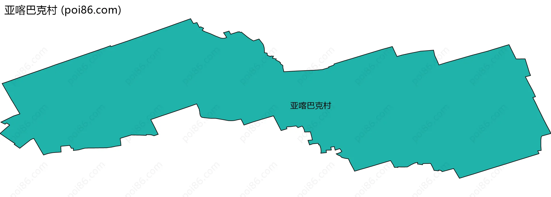 亚喀巴克村边界地图