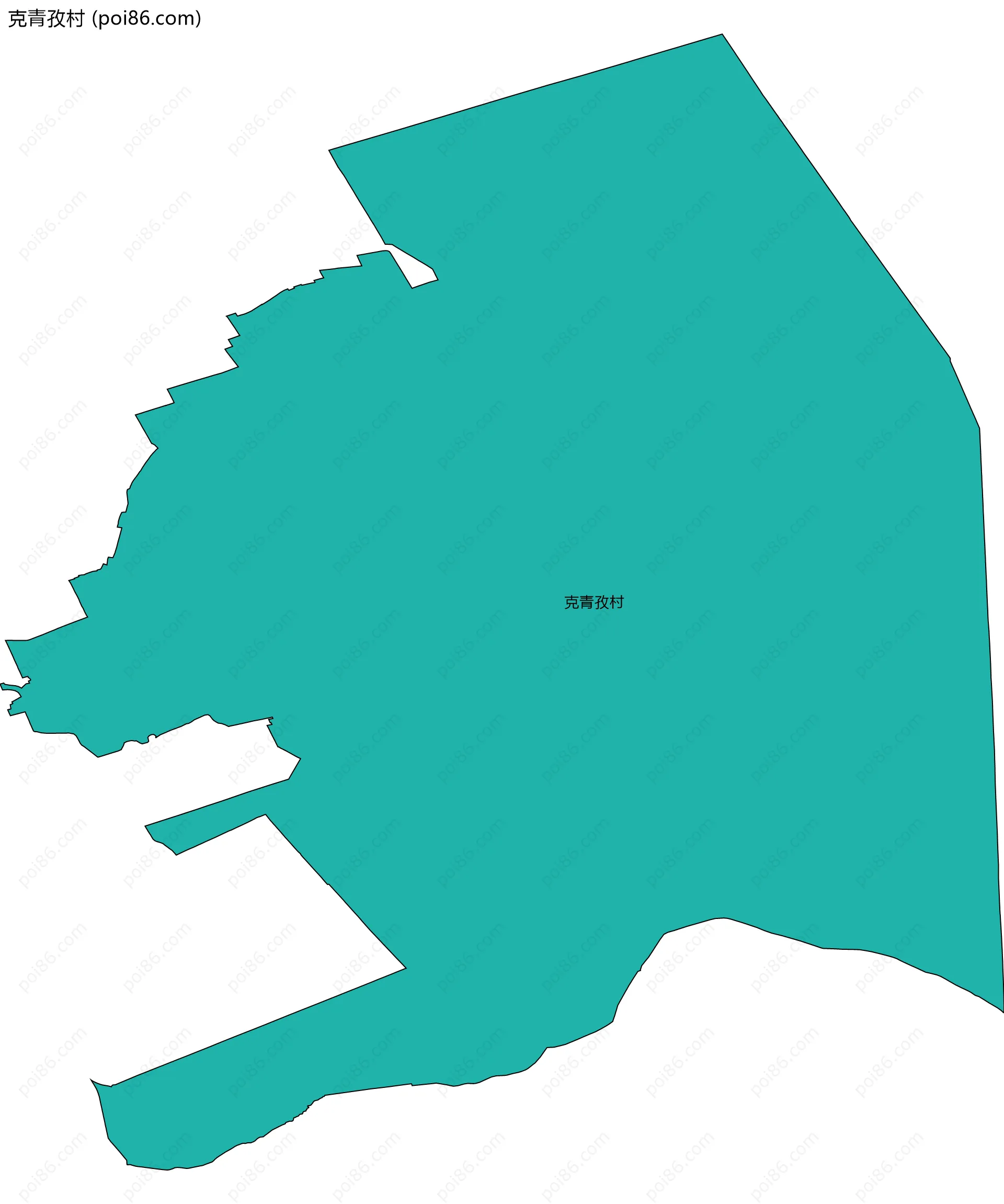 克青孜村边界地图