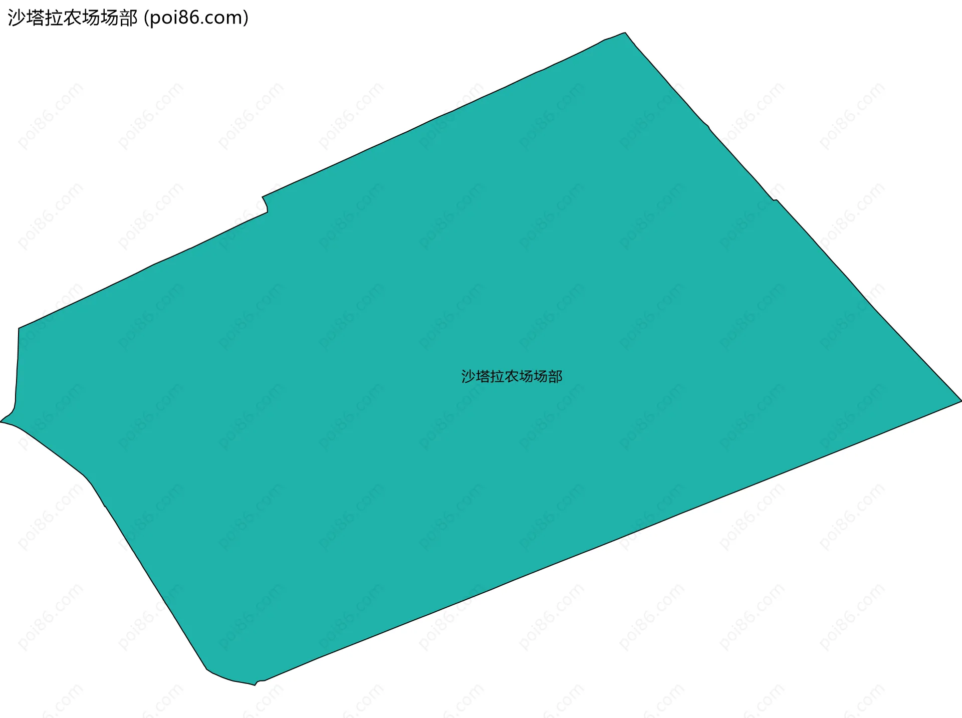 沙塔拉农场场部边界地图
