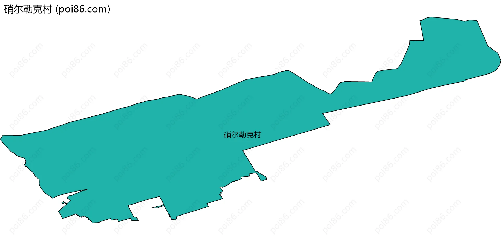硝尔勒克村边界地图