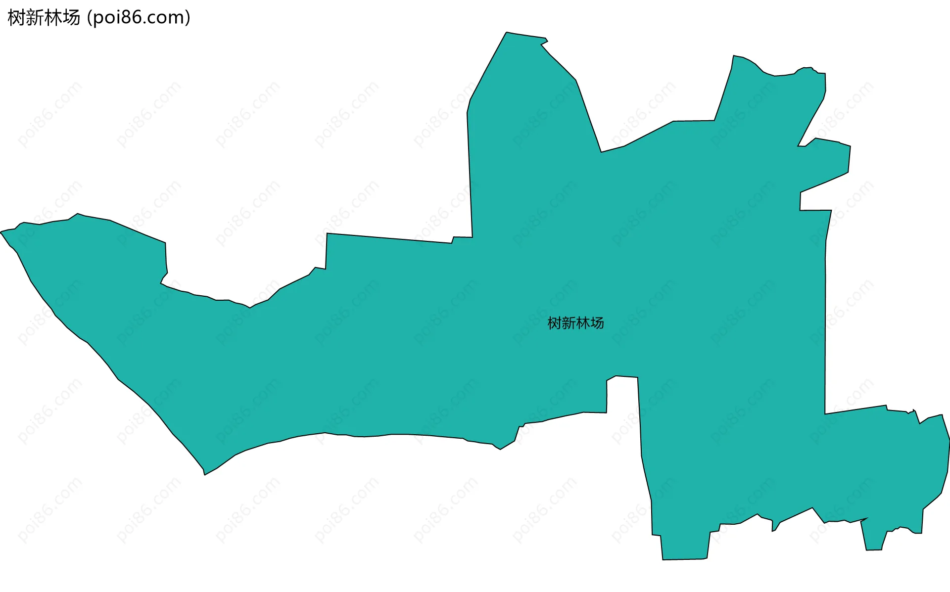 树新林场边界地图