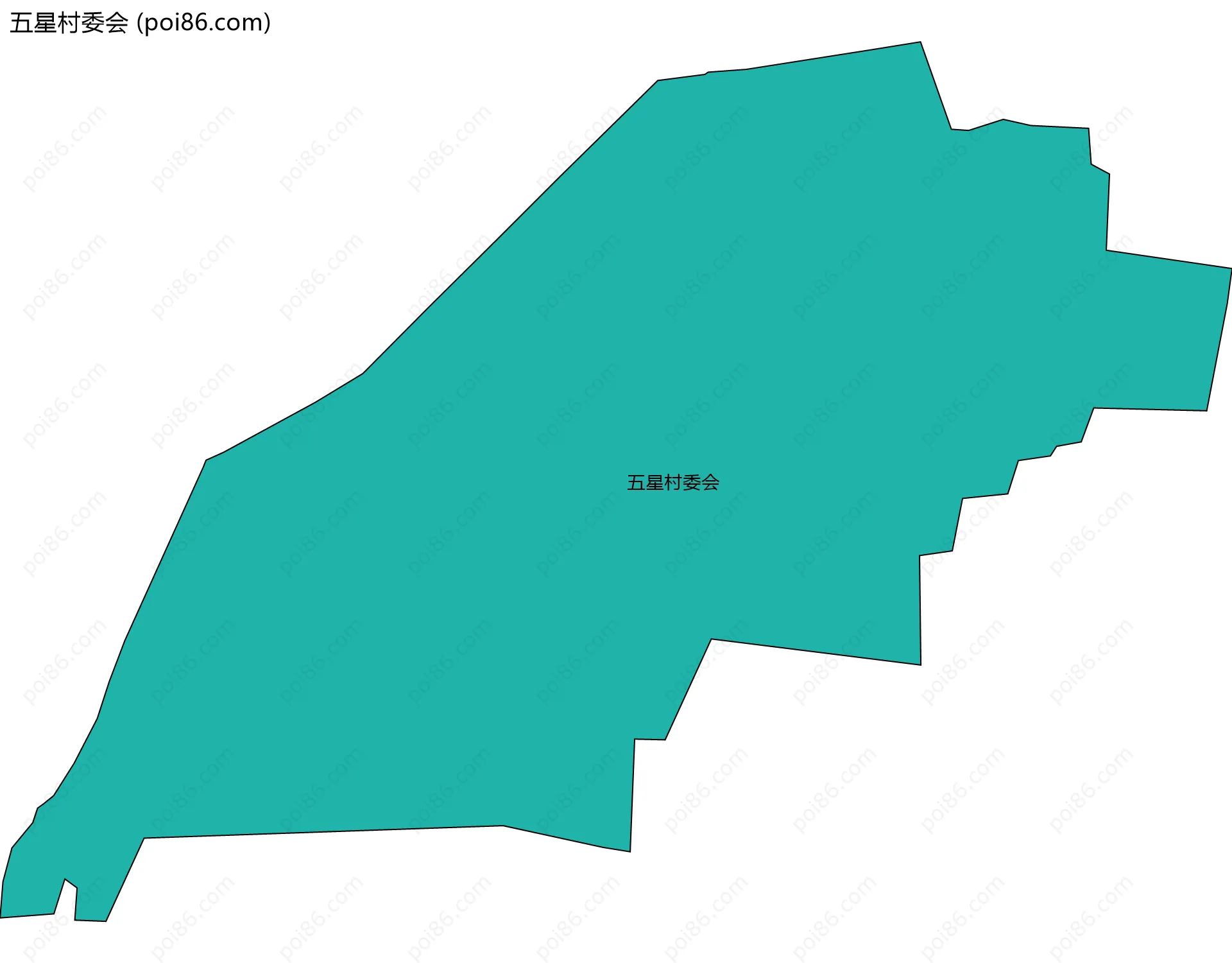 五星村委会边界地图