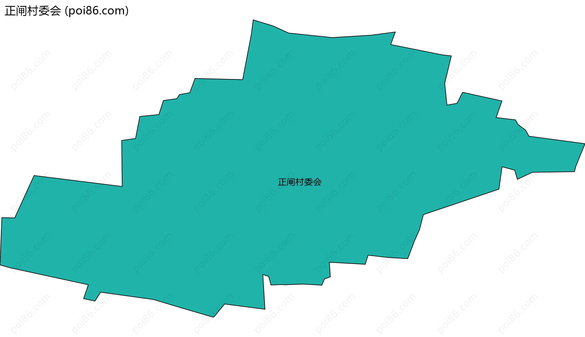 正闸村委会边界地图