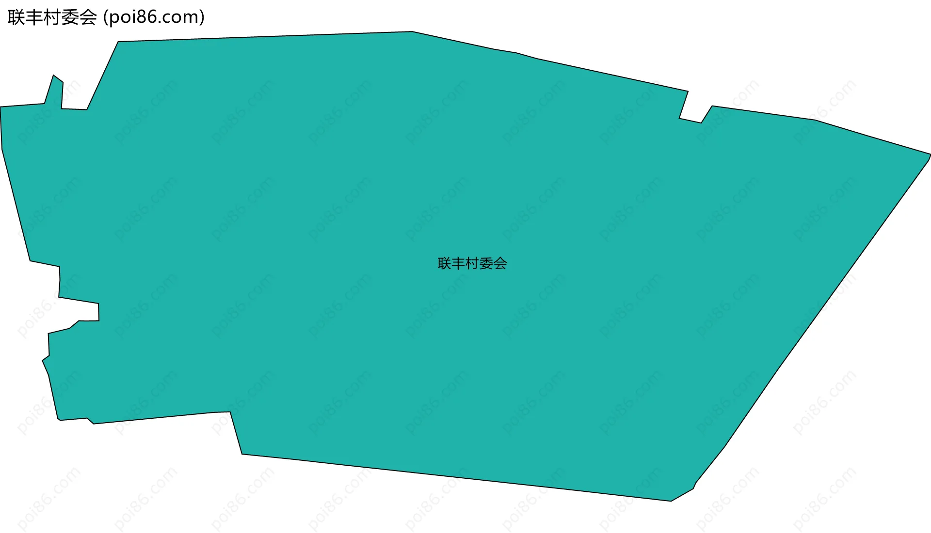 联丰村委会边界地图