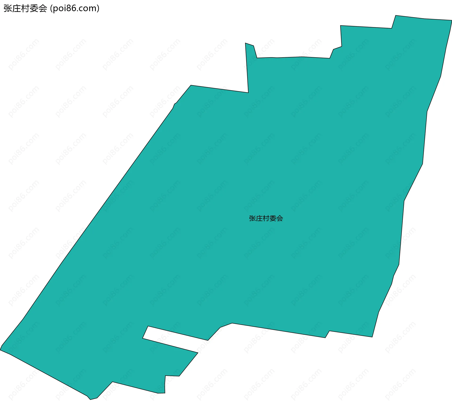 张庄村委会边界地图