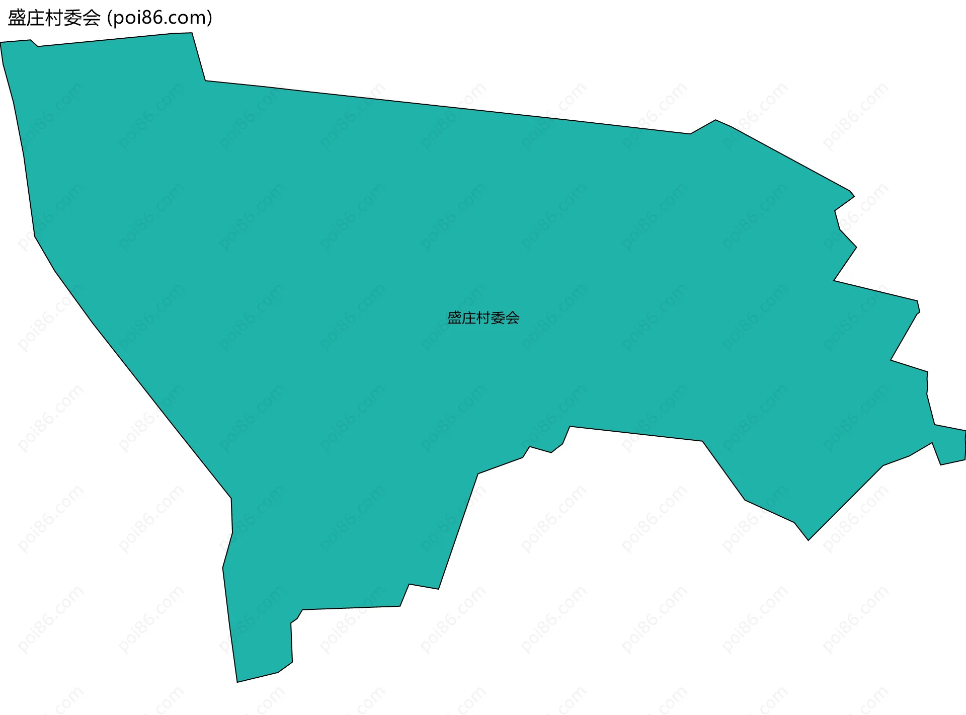 盛庄村委会边界地图