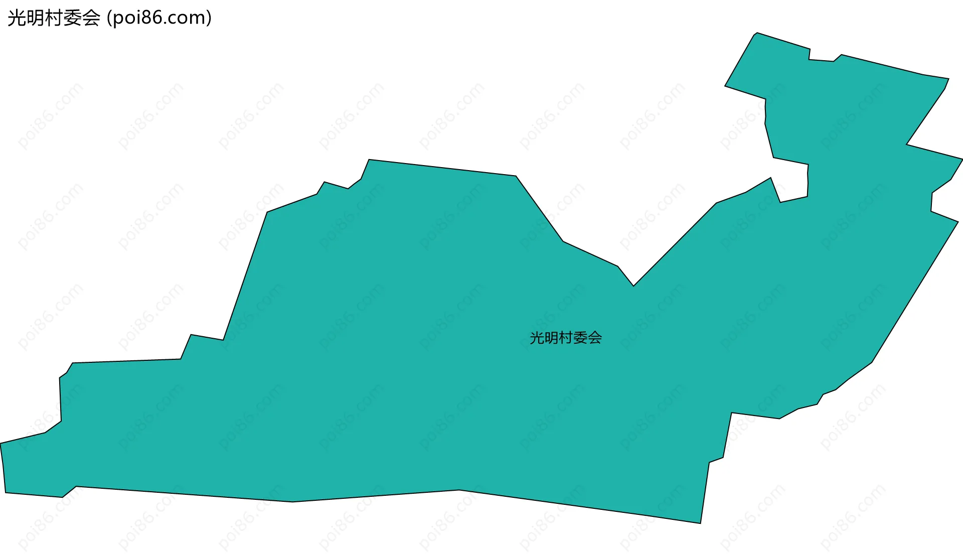 光明村委会边界地图