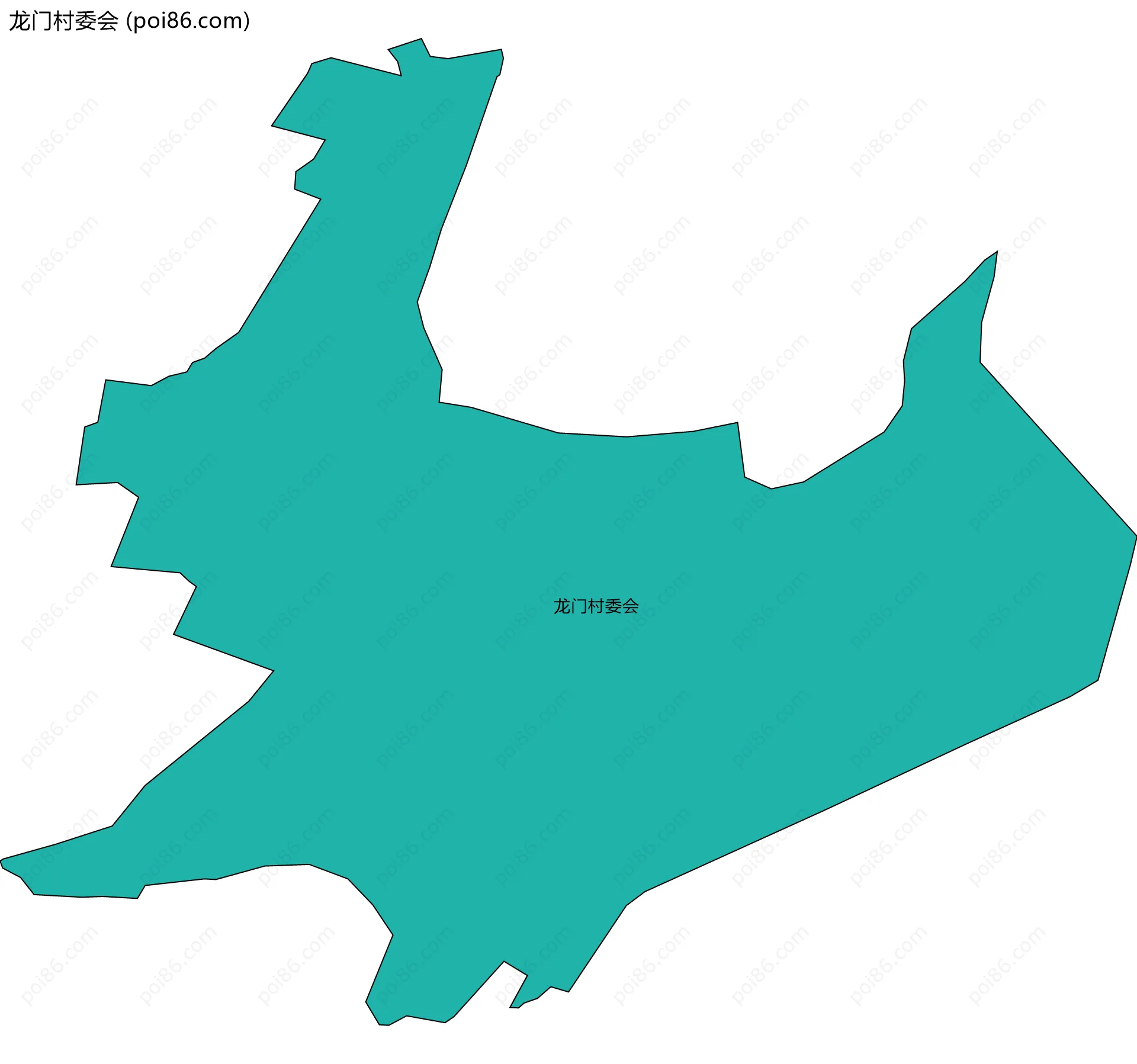 龙门村委会边界地图