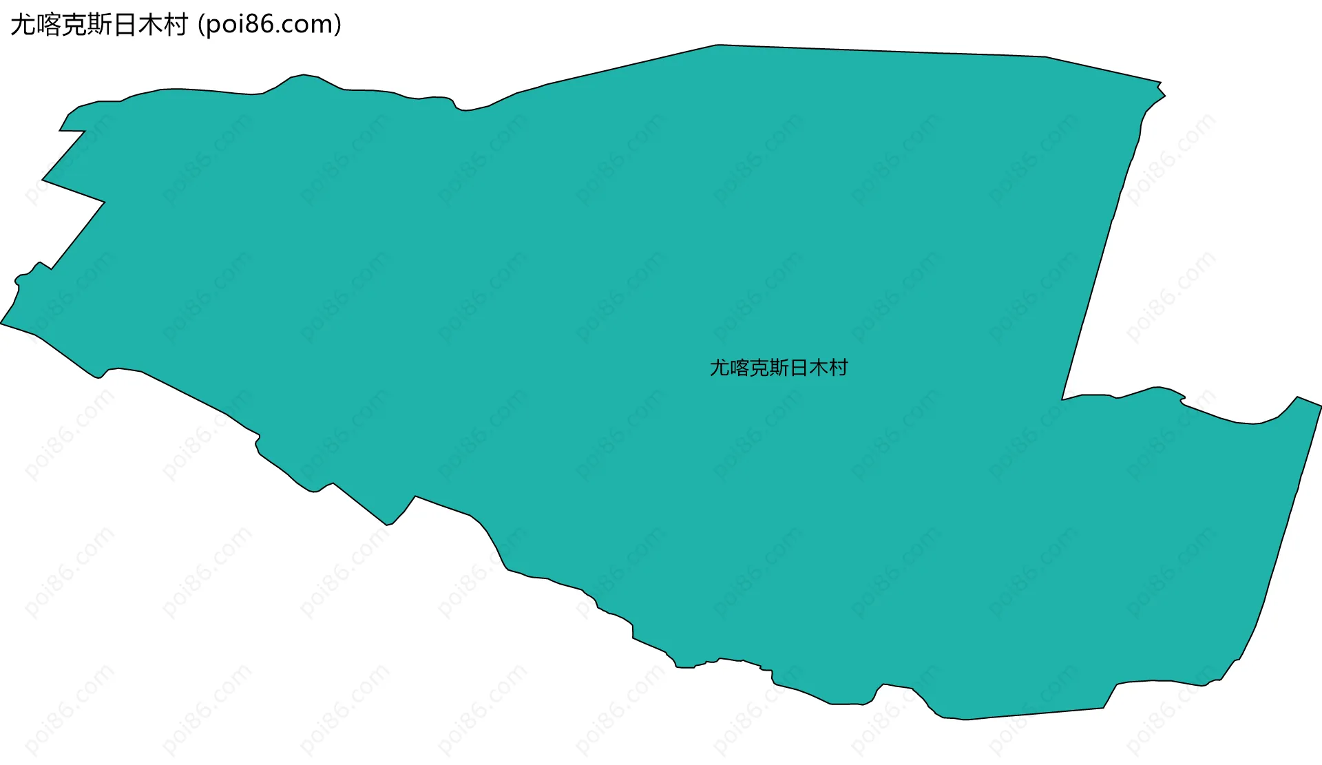 尤喀克斯日木村边界地图