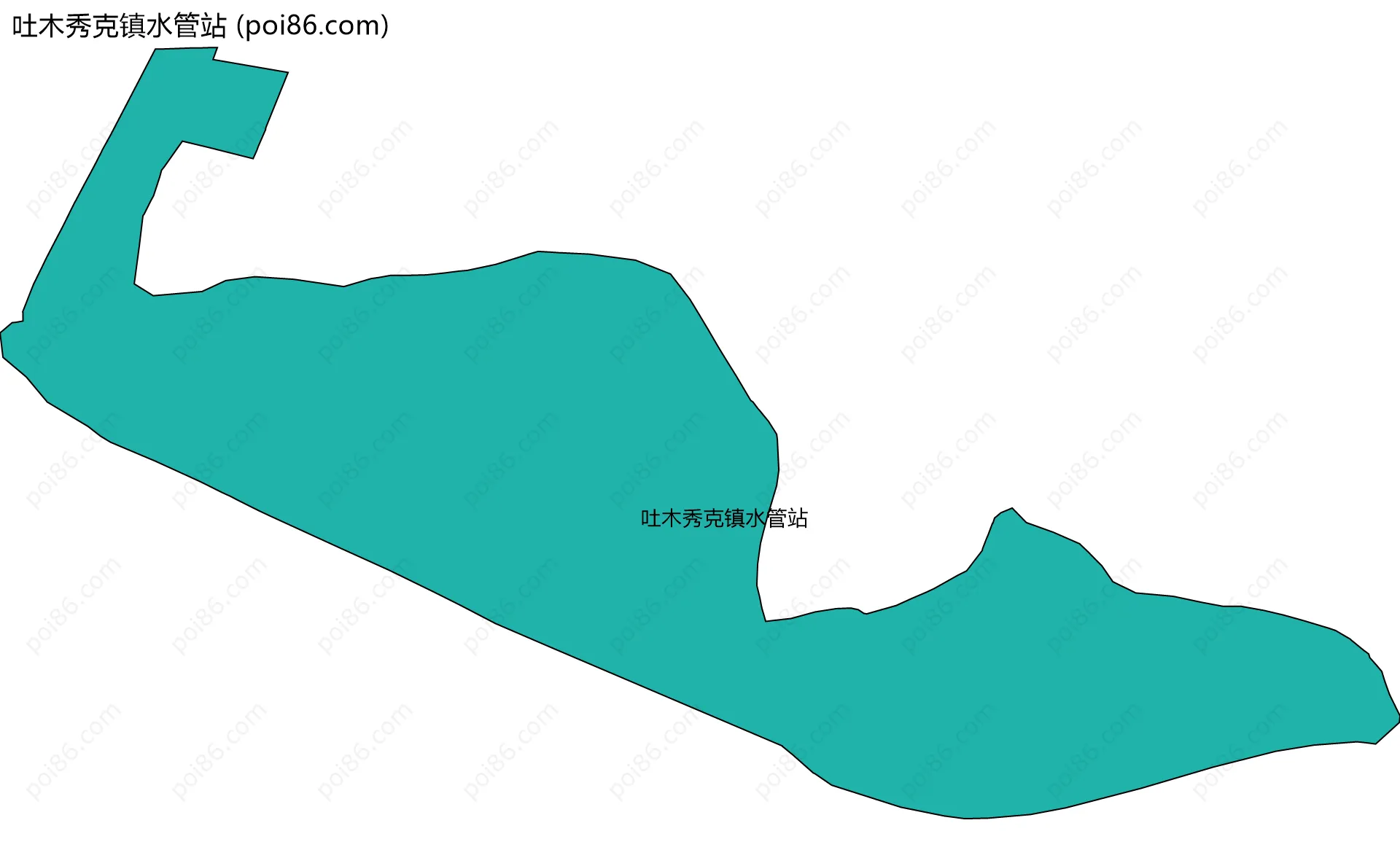 吐木秀克镇水管站边界地图