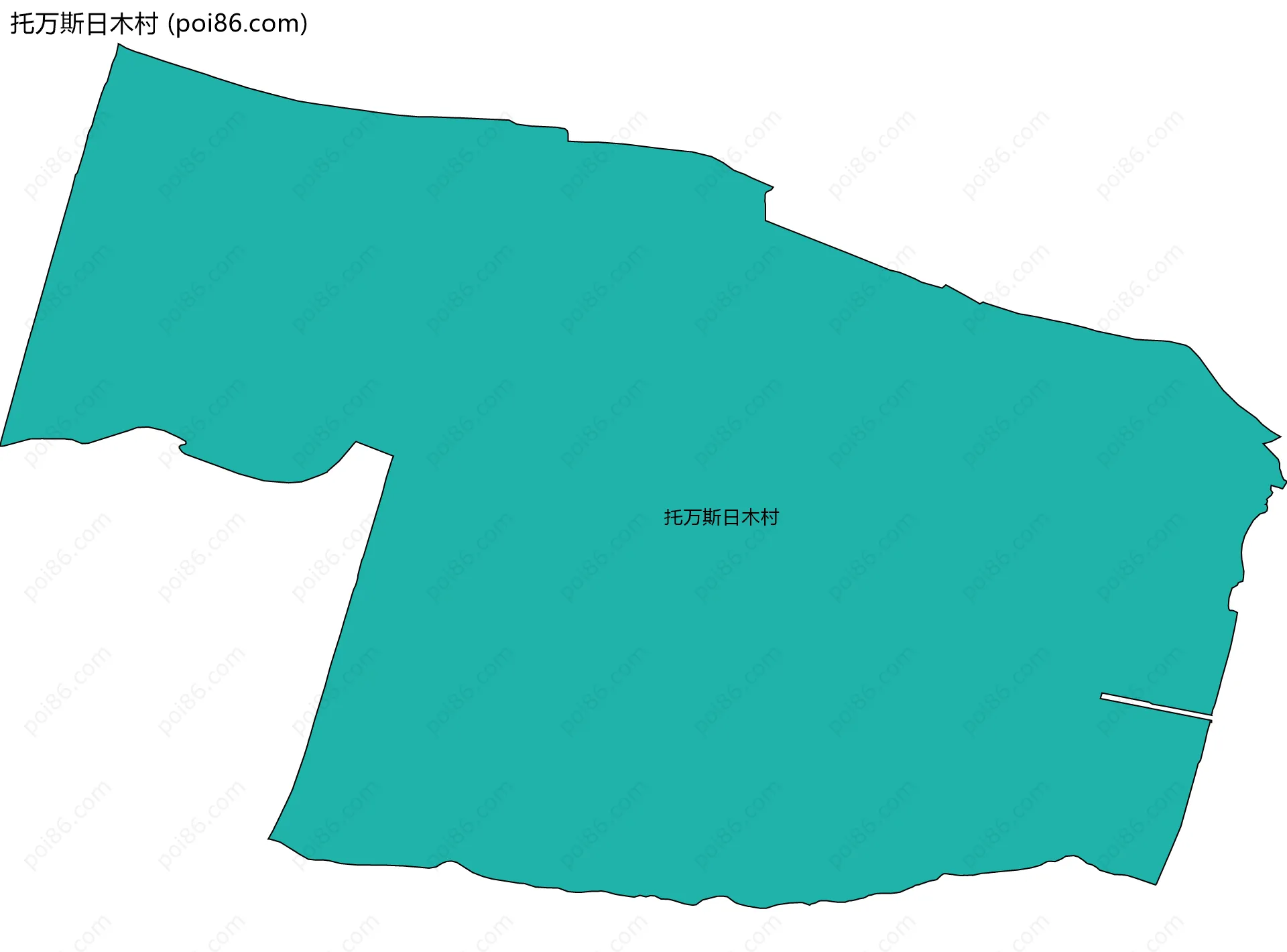 托万斯日木村边界地图