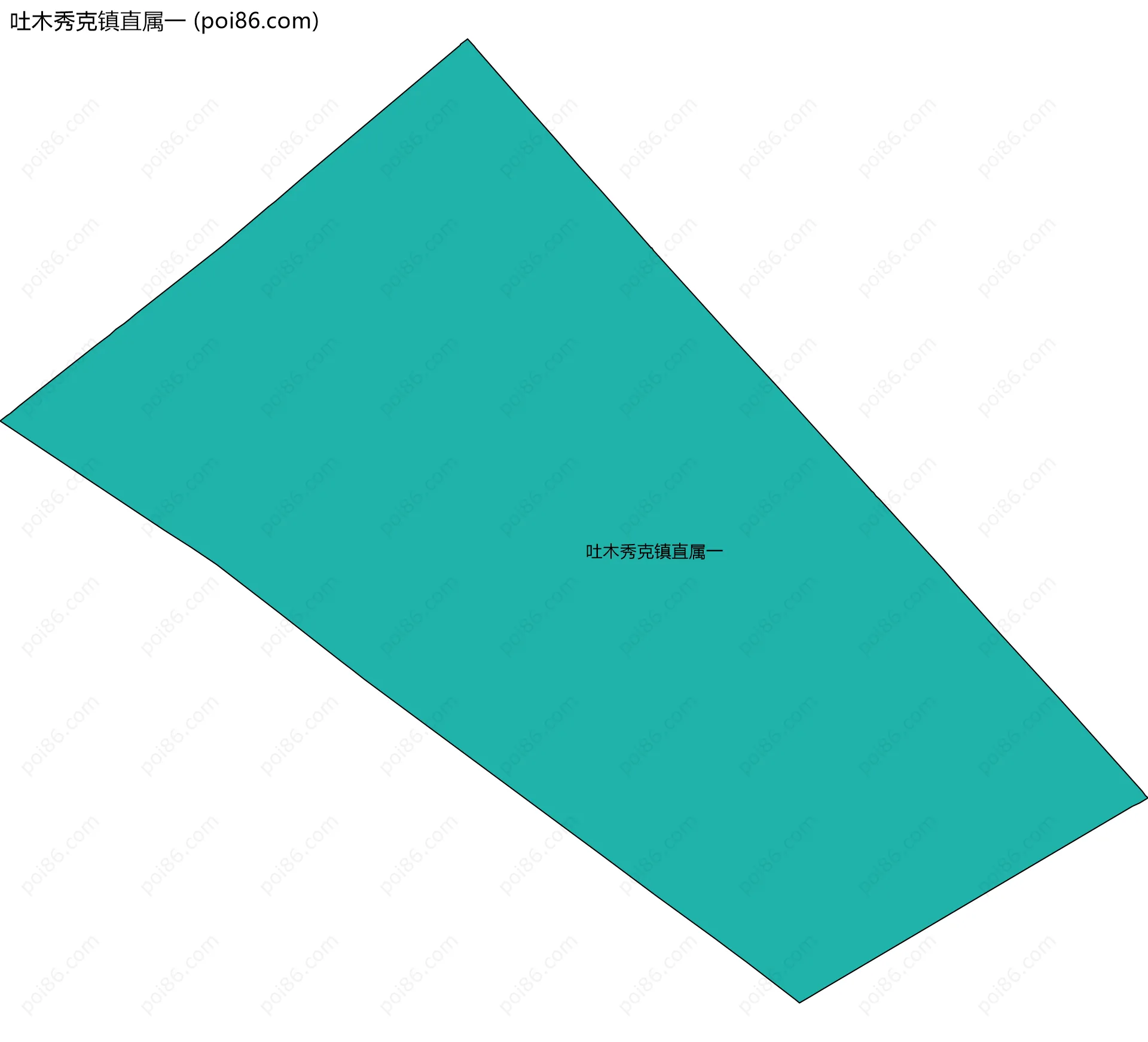 吐木秀克镇直属一边界地图