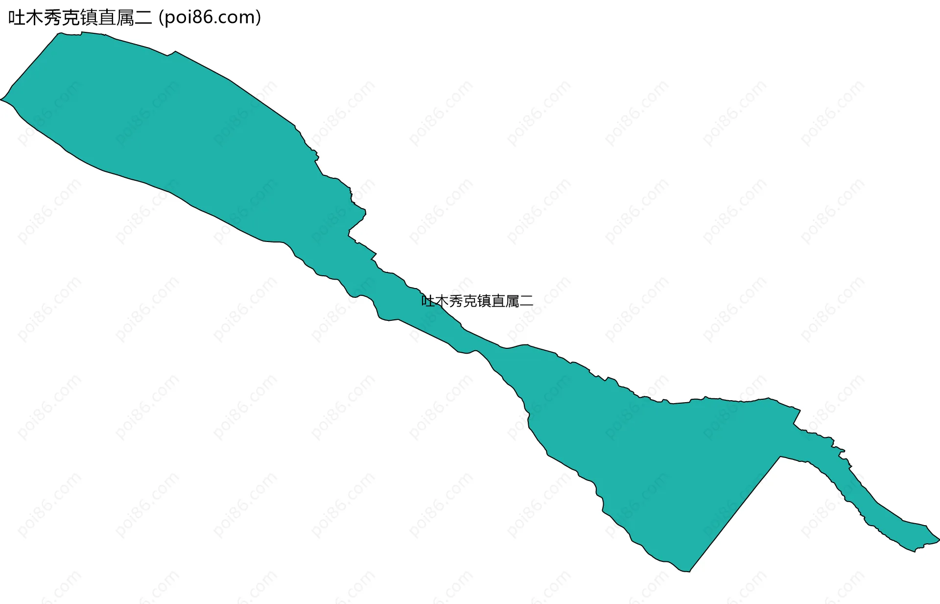 吐木秀克镇直属二边界地图