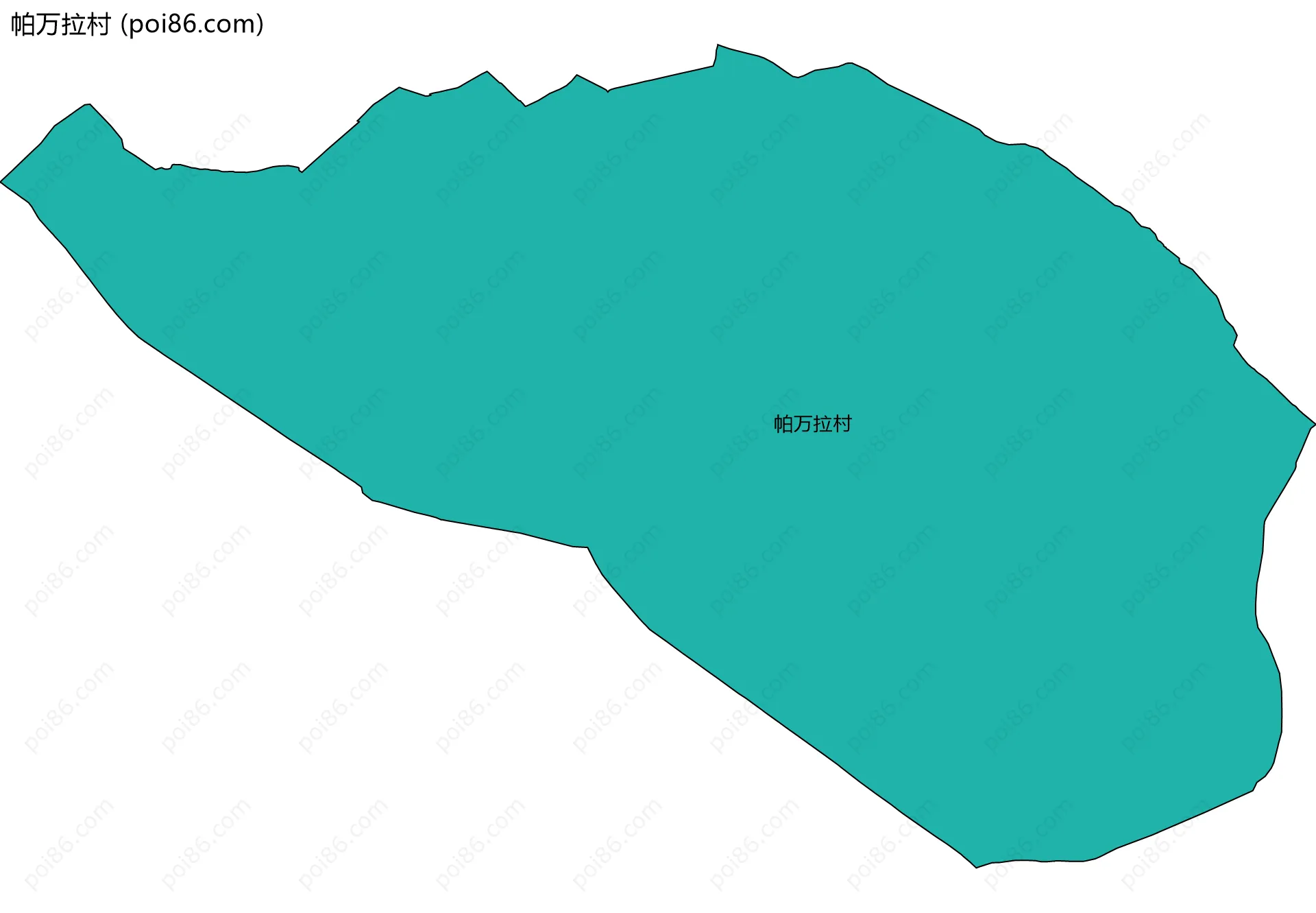 帕万拉村边界地图