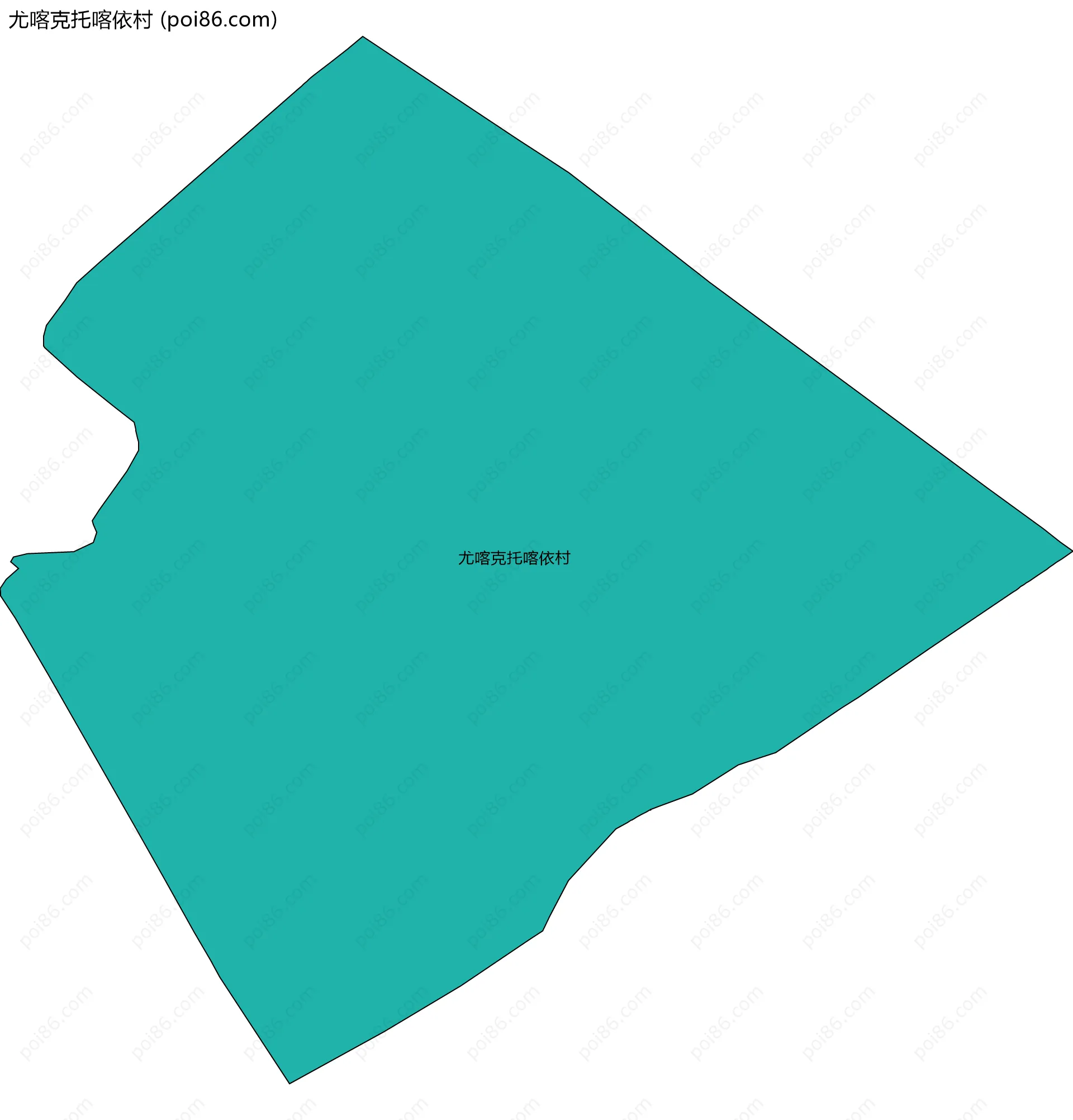 尤喀克托喀依村边界地图
