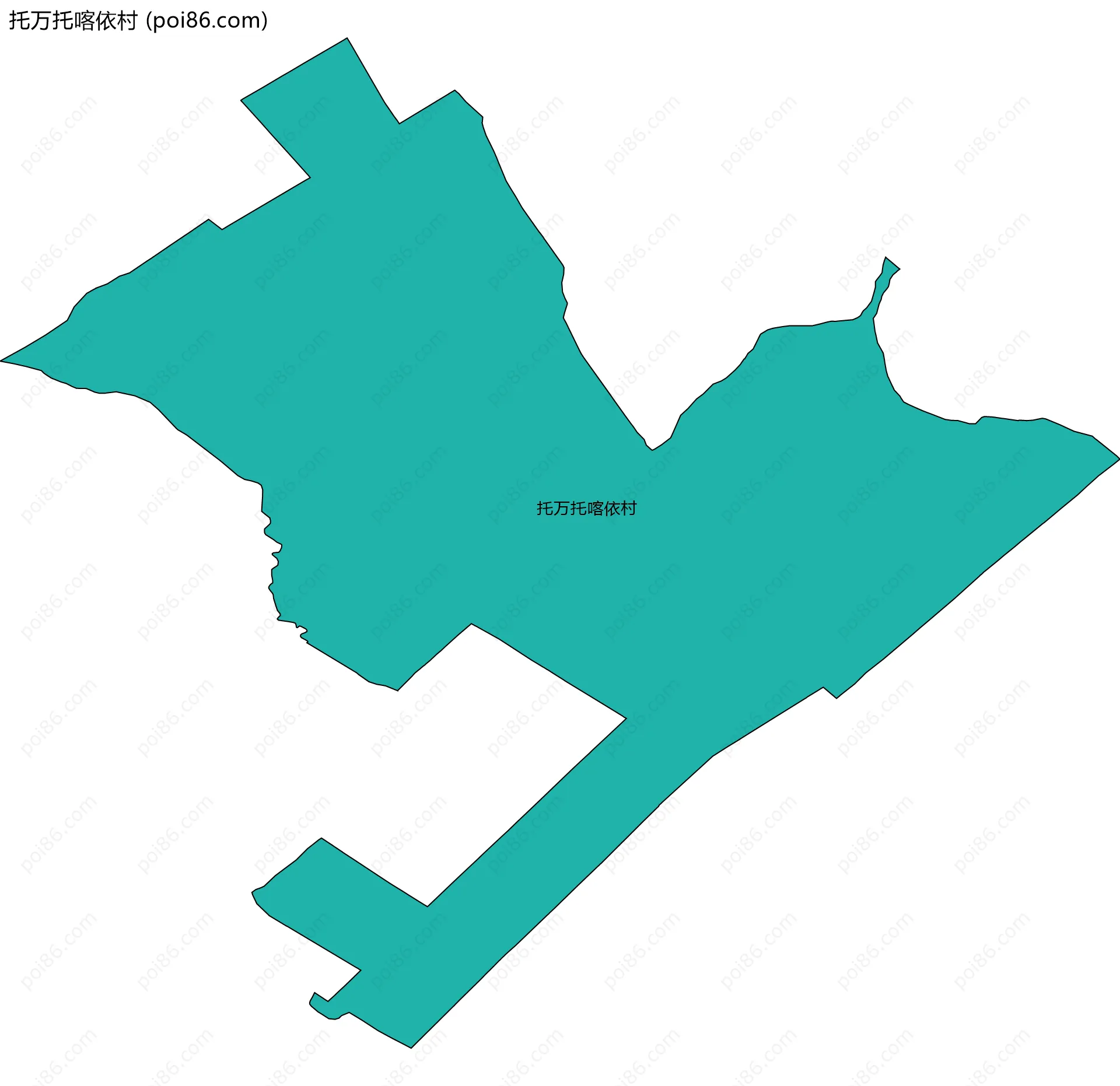 托万托喀依村边界地图