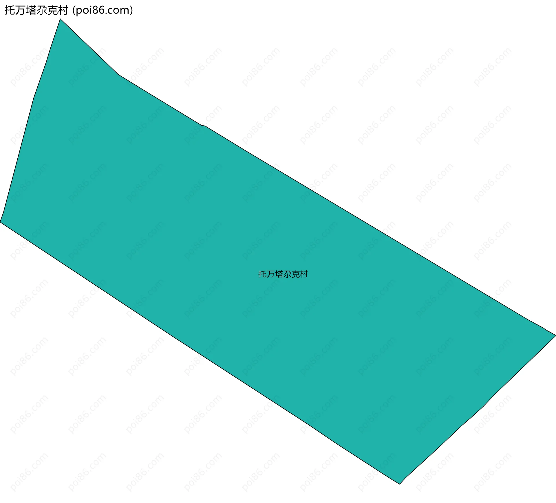 托万塔尕克村边界地图