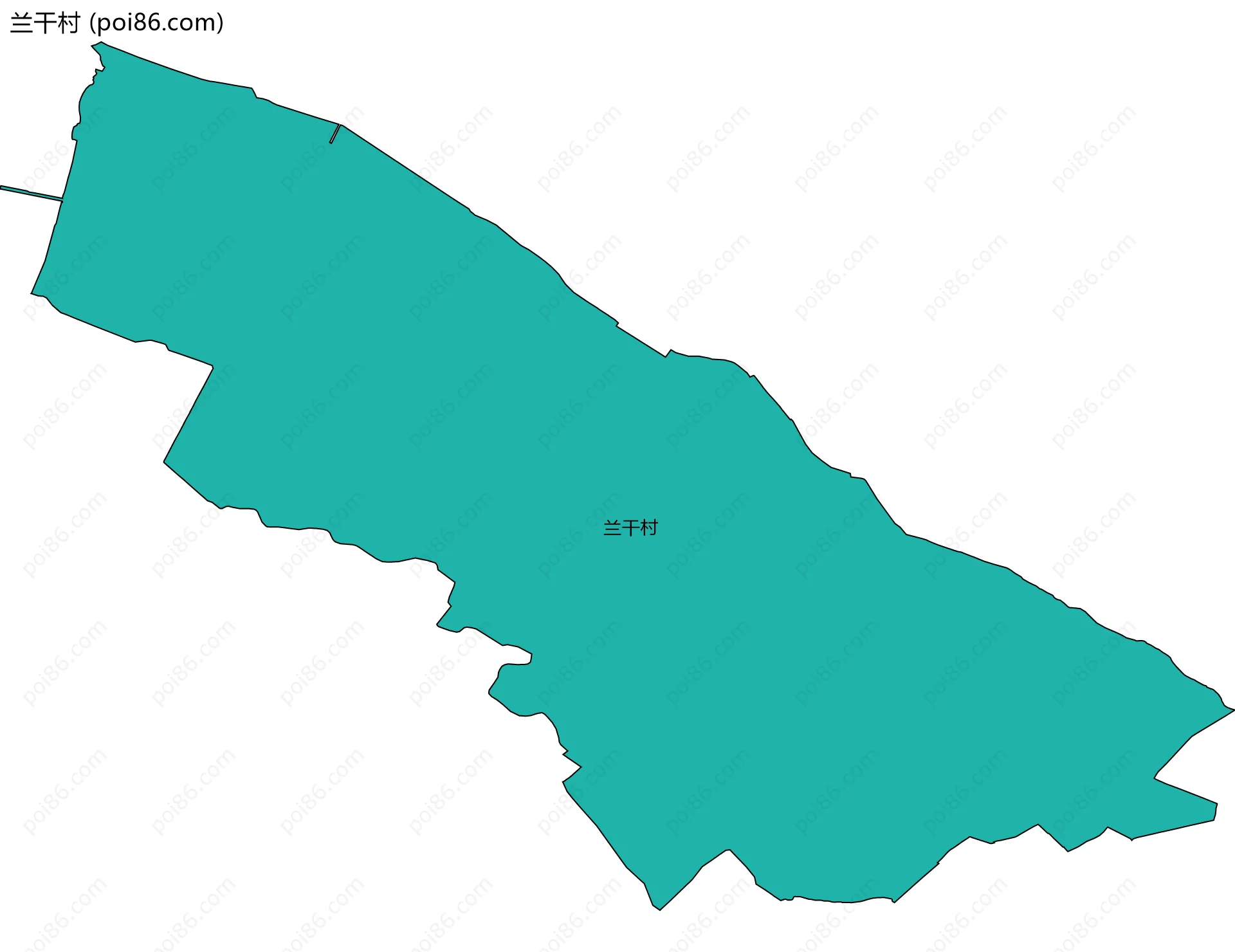 兰干村边界地图