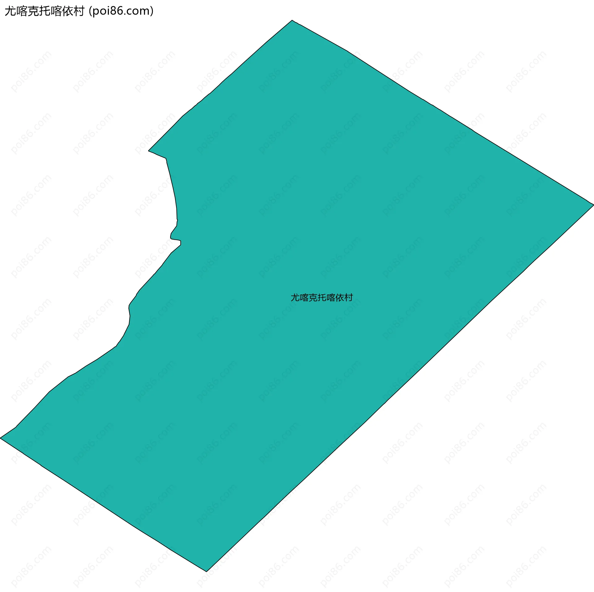 尤喀克托喀依村边界地图