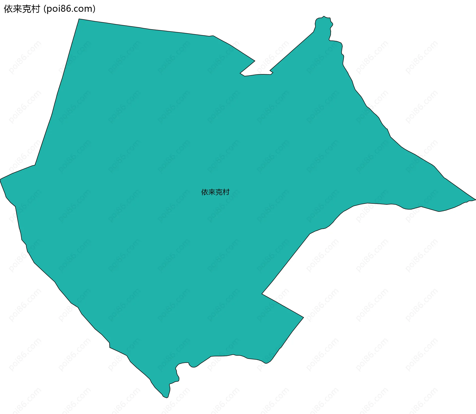 依来克村边界地图