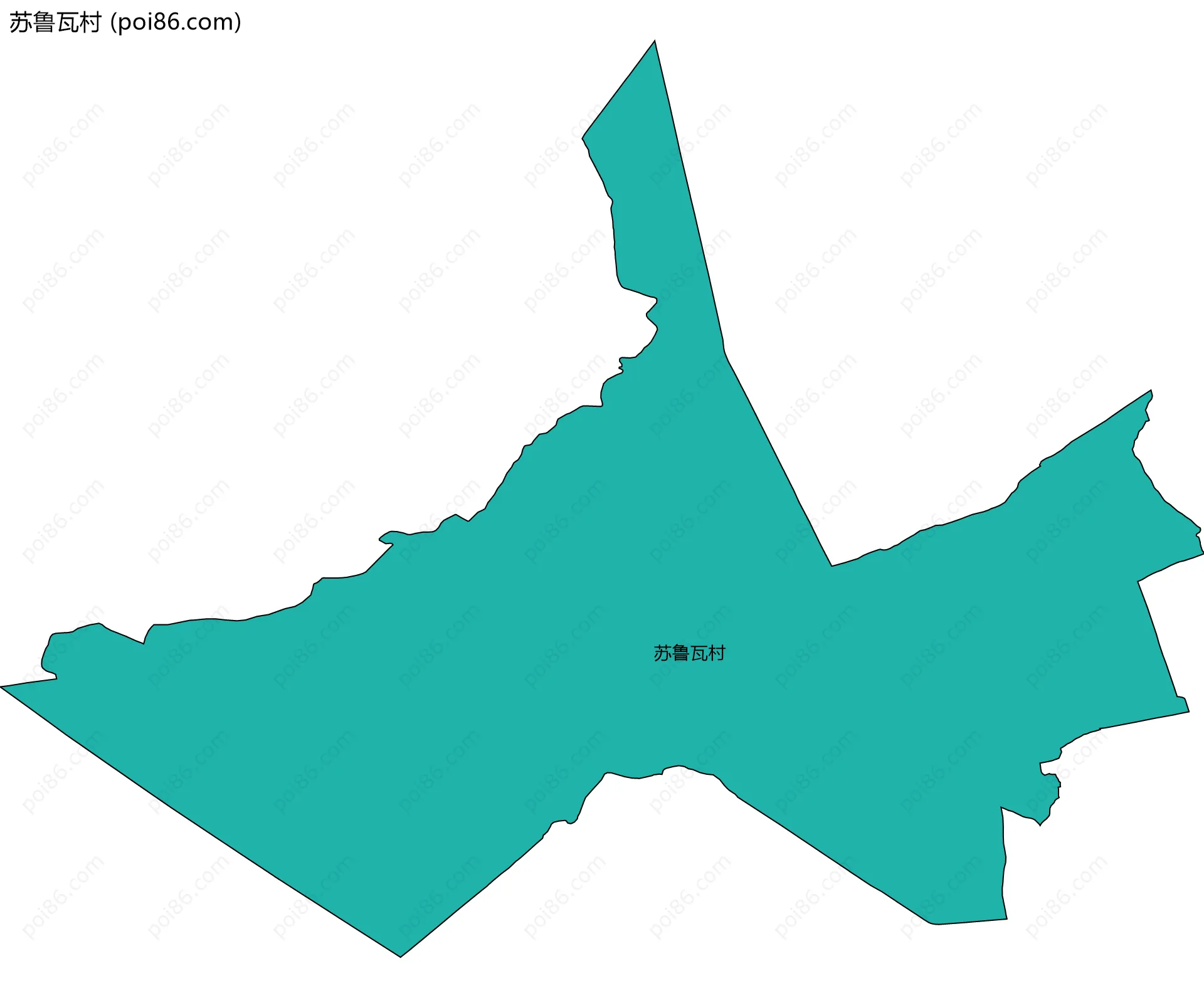 苏鲁瓦村边界地图