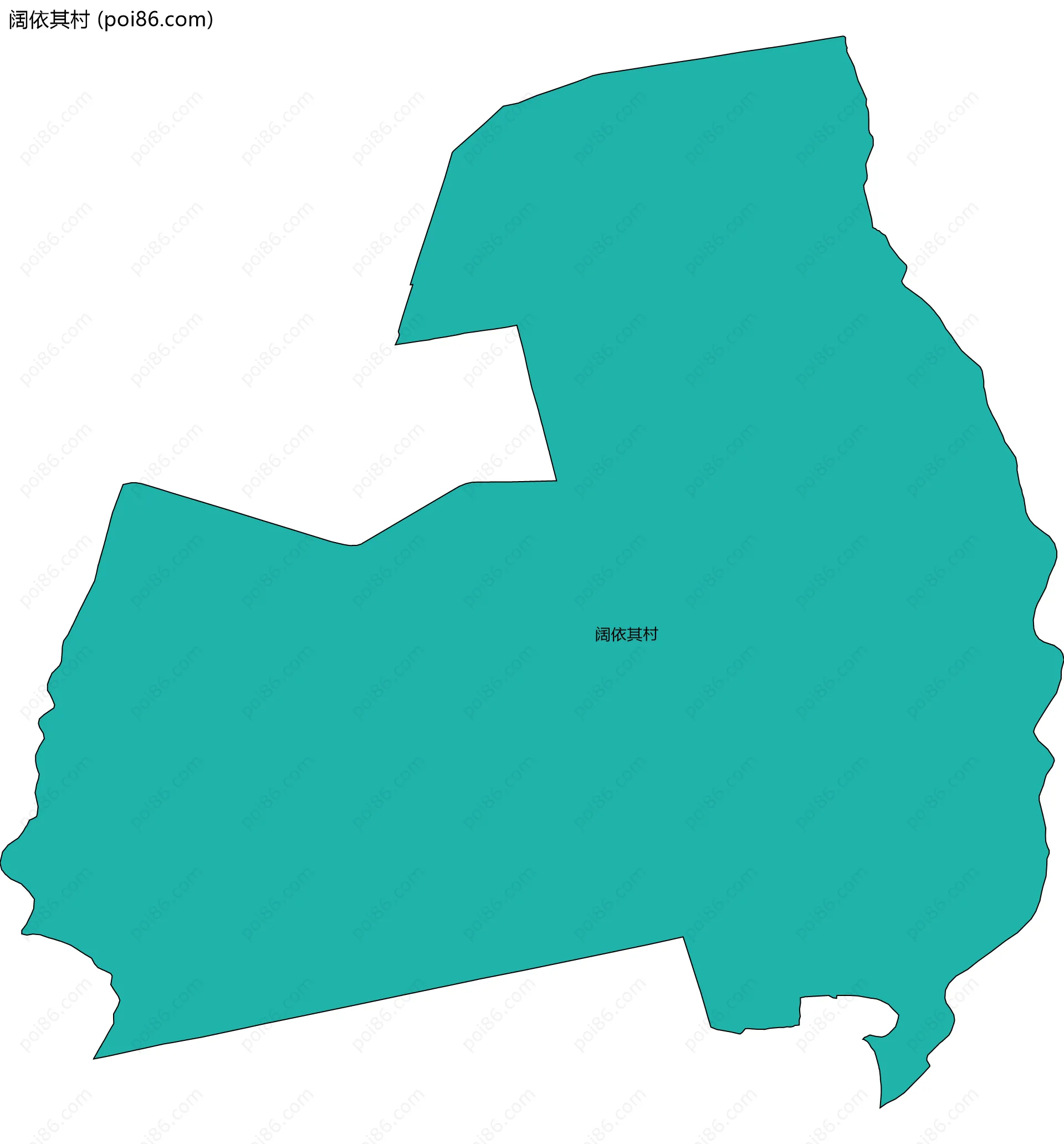 阔依其村边界地图