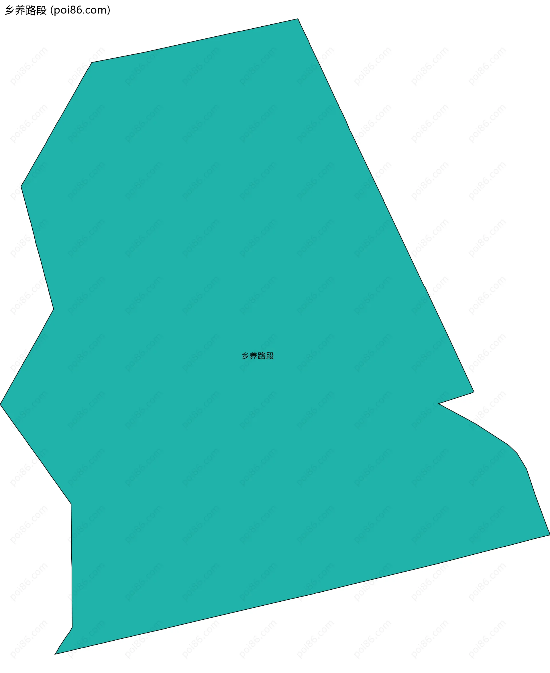 乡养路段边界地图