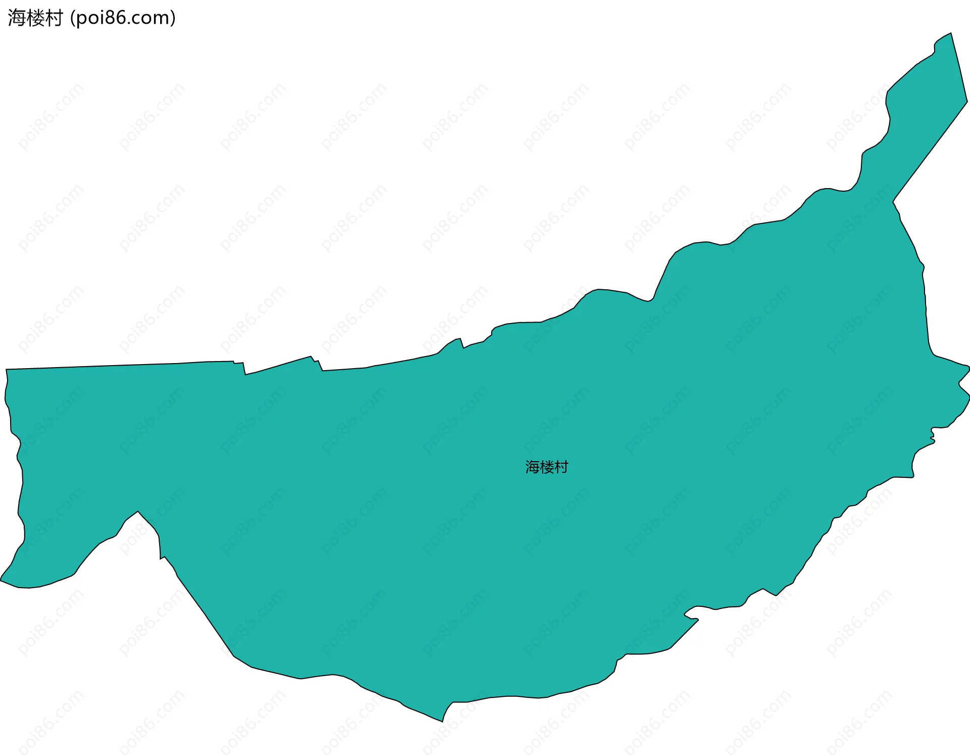 海楼村边界地图