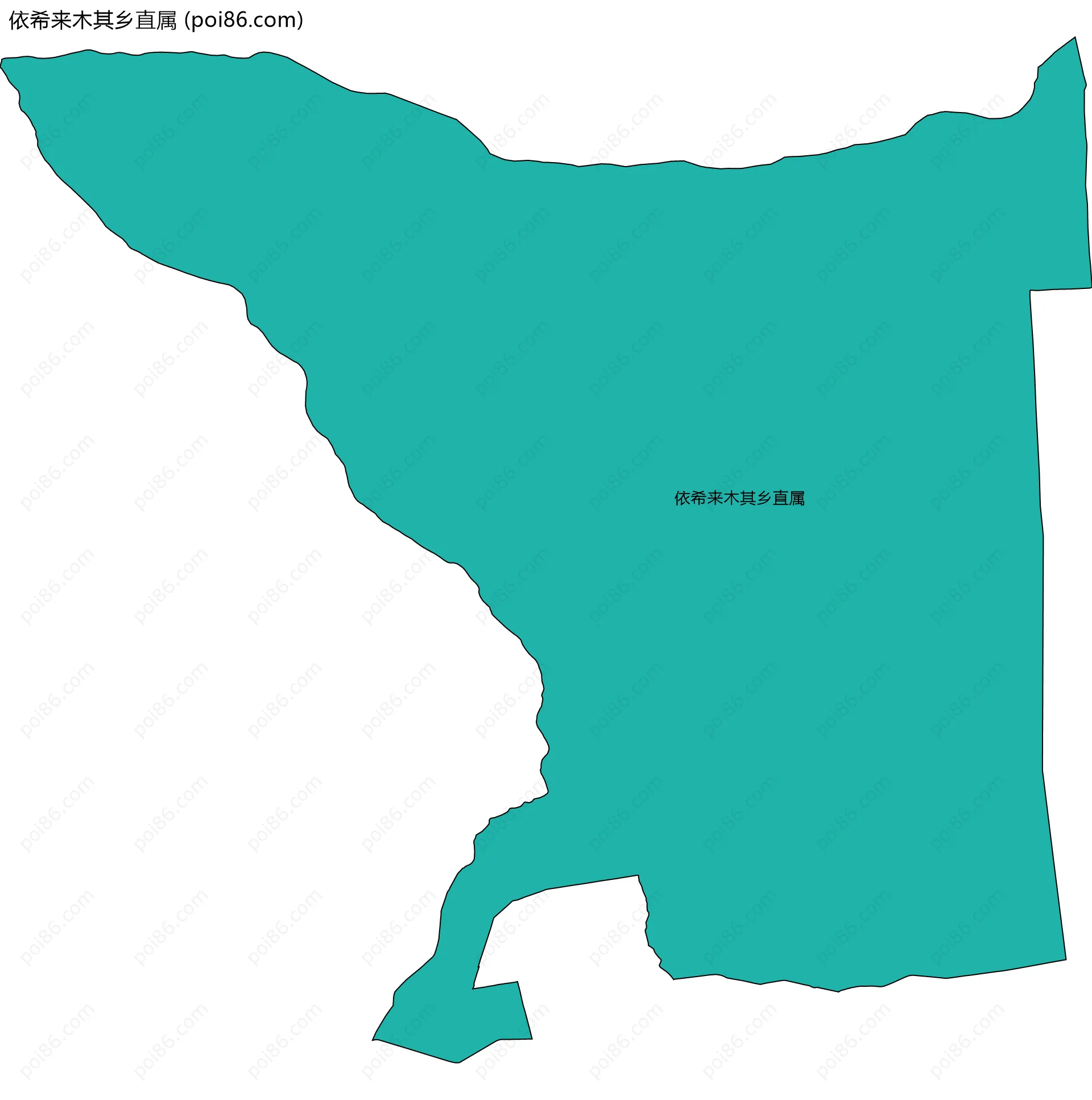 依希来木其乡直属边界地图