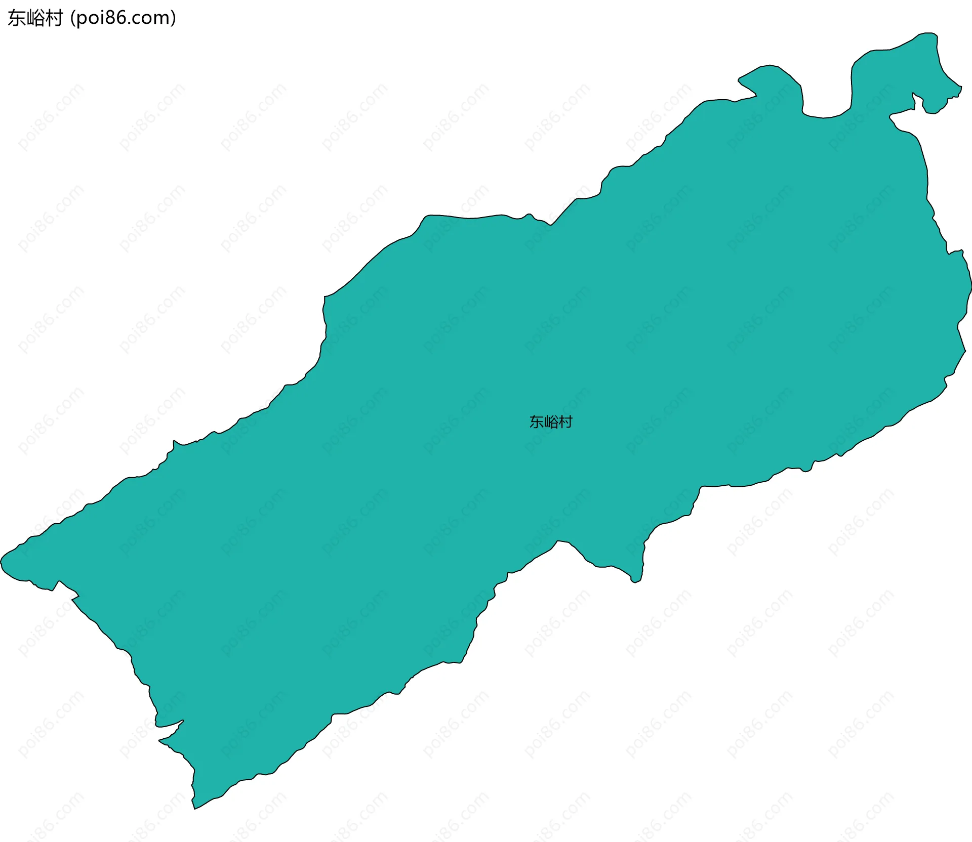 东峪村边界地图