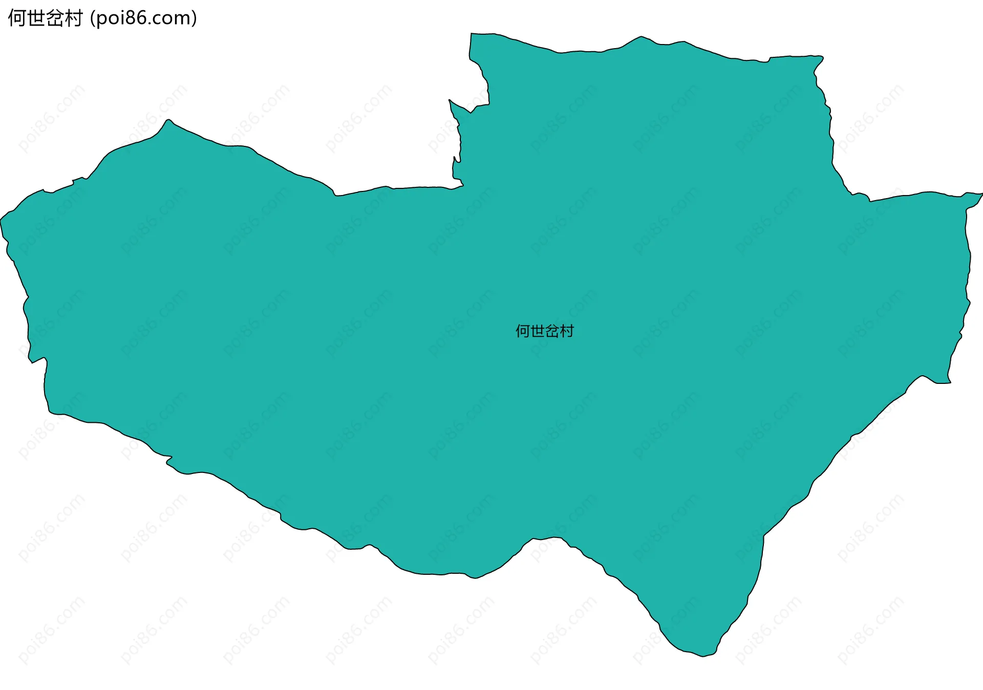 何世岔村边界地图
