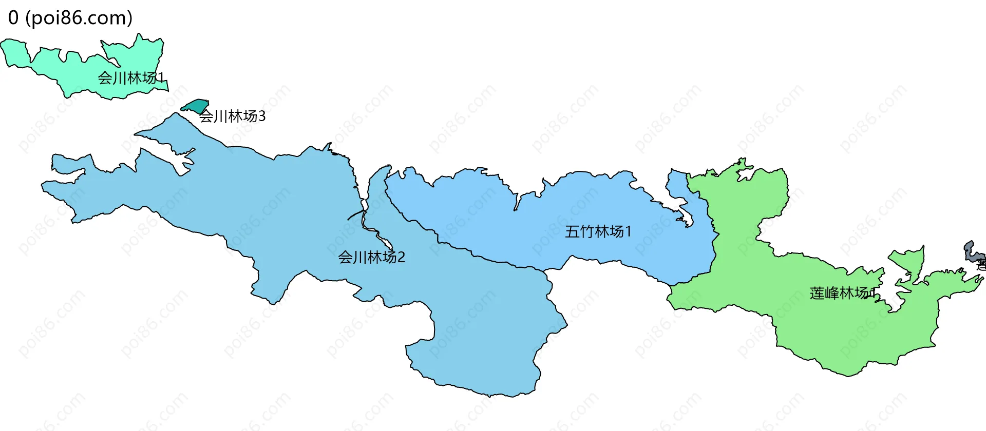 0边界地图(五级行政区划)