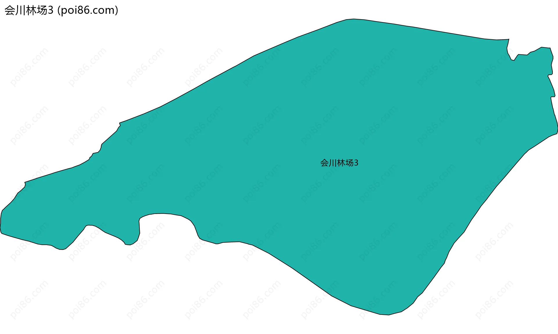 会川林场3边界地图