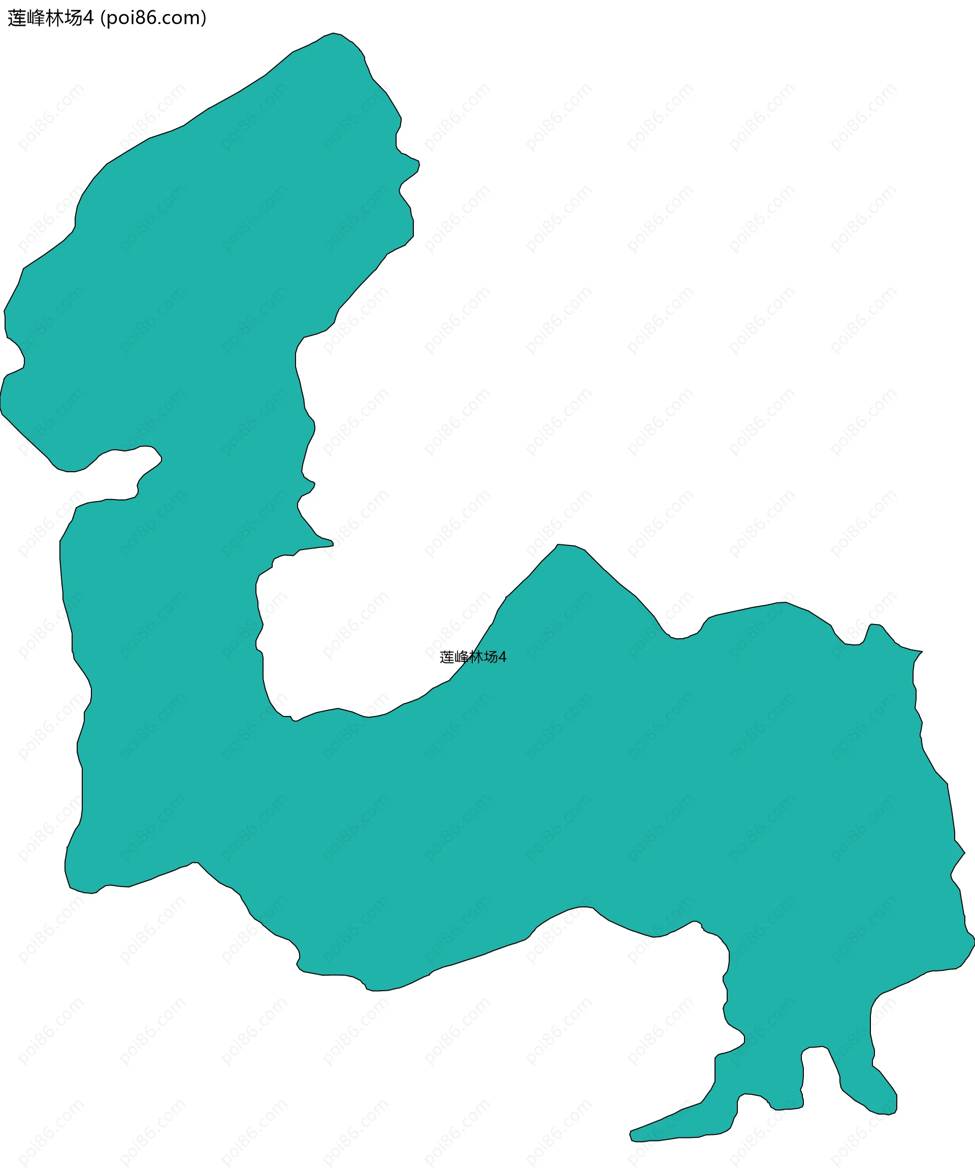 莲峰林场4边界地图