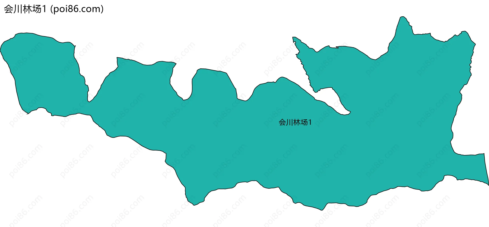 会川林场1边界地图