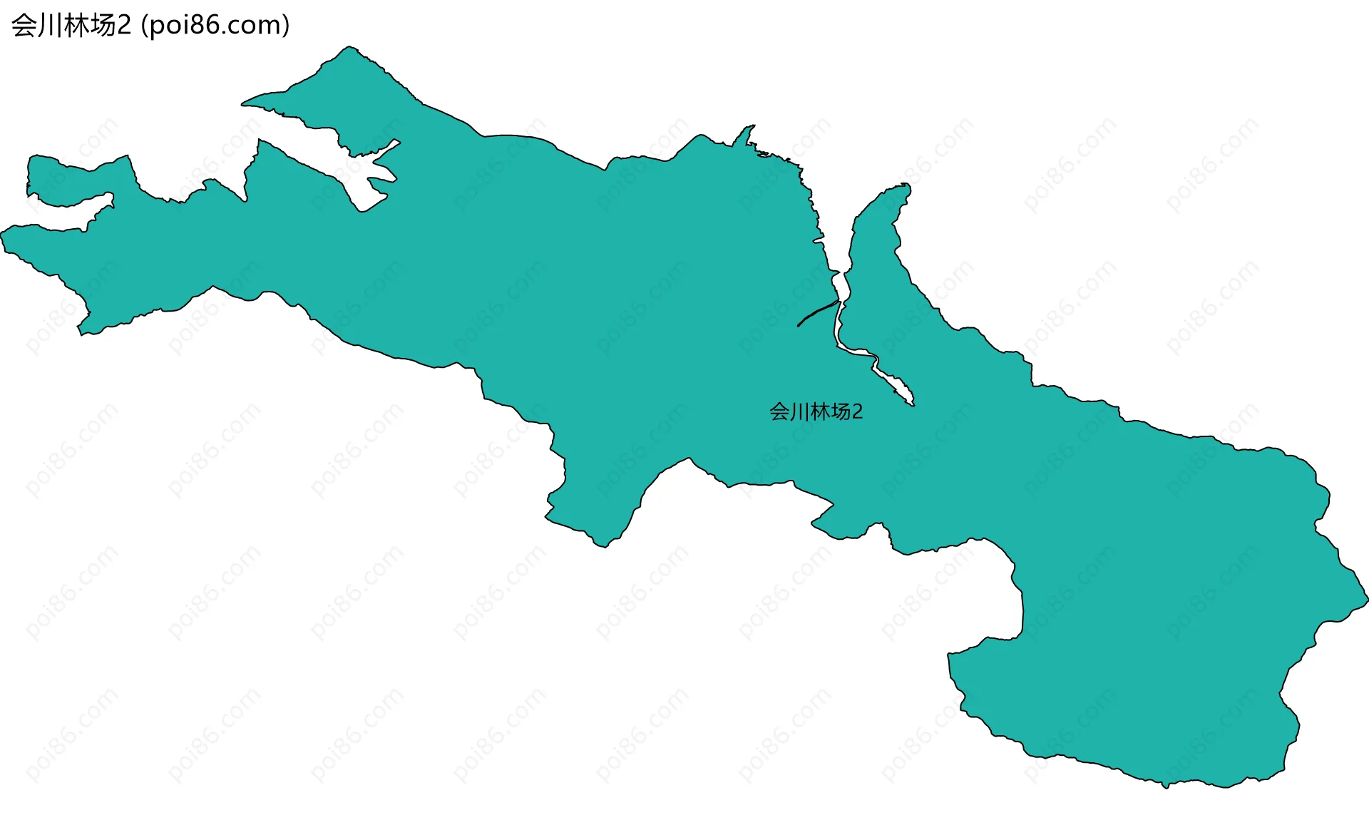 会川林场2边界地图