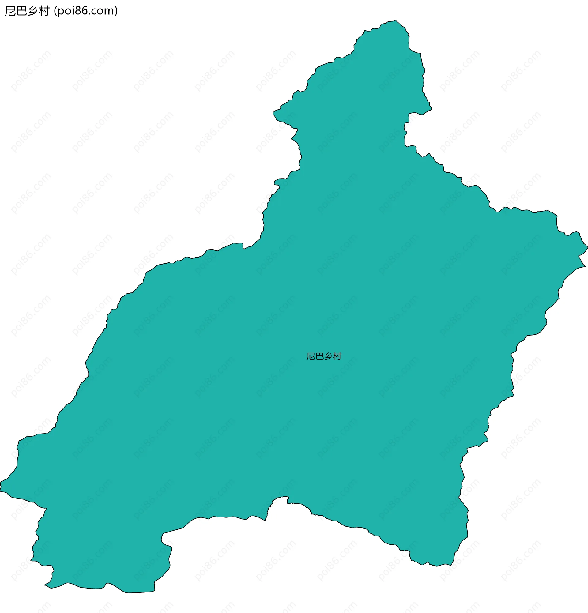 尼巴乡村边界地图