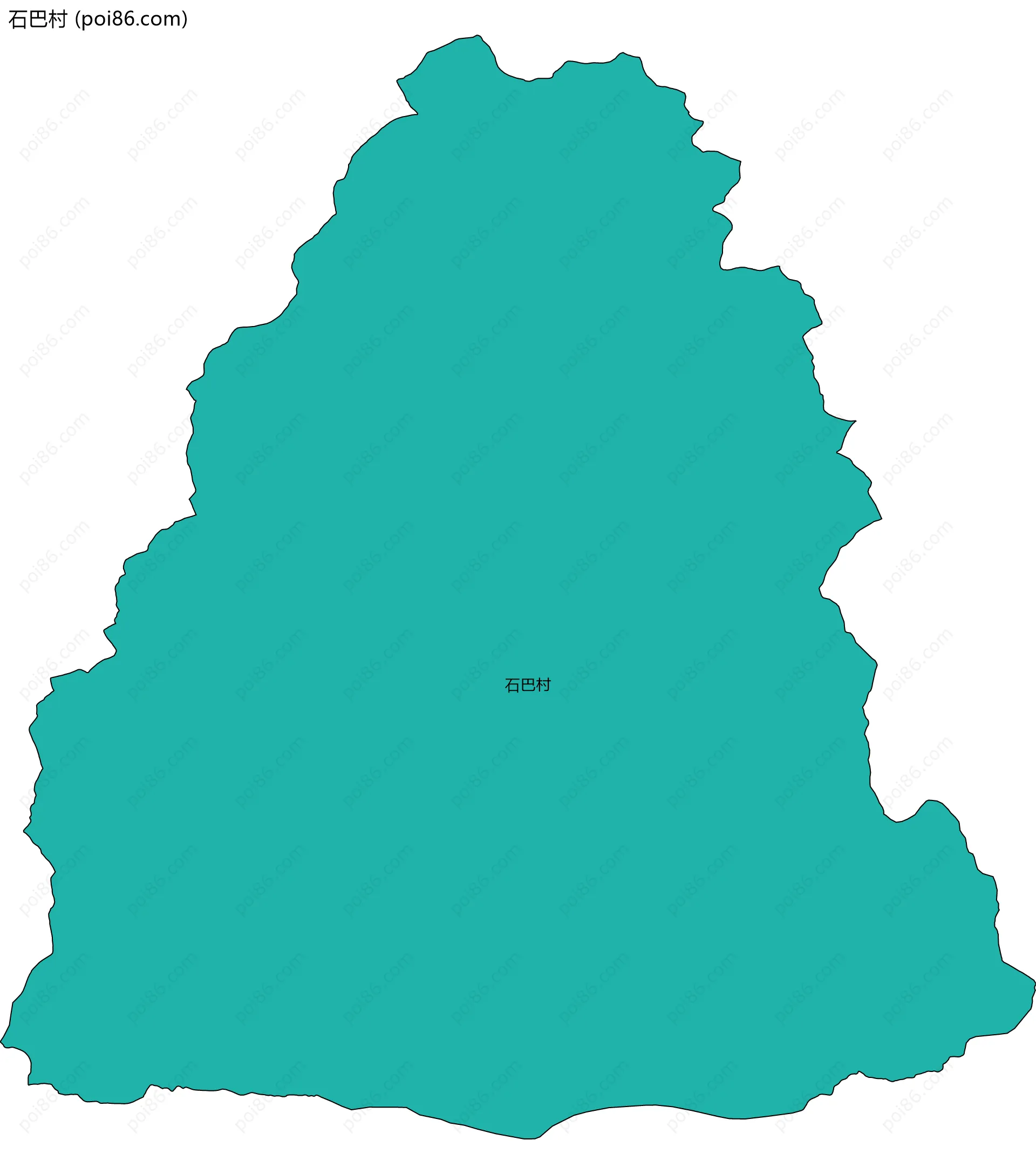 石巴村边界地图