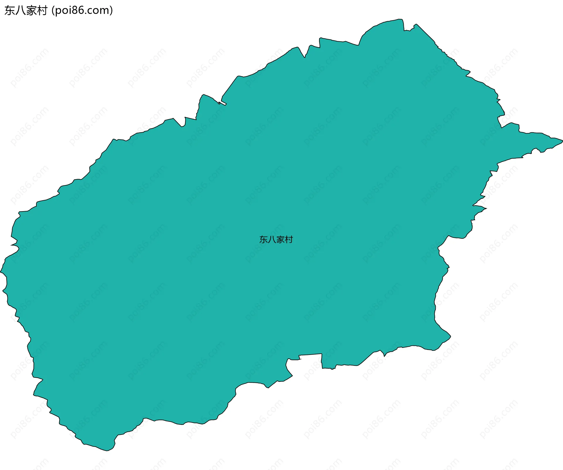 东八家村边界地图